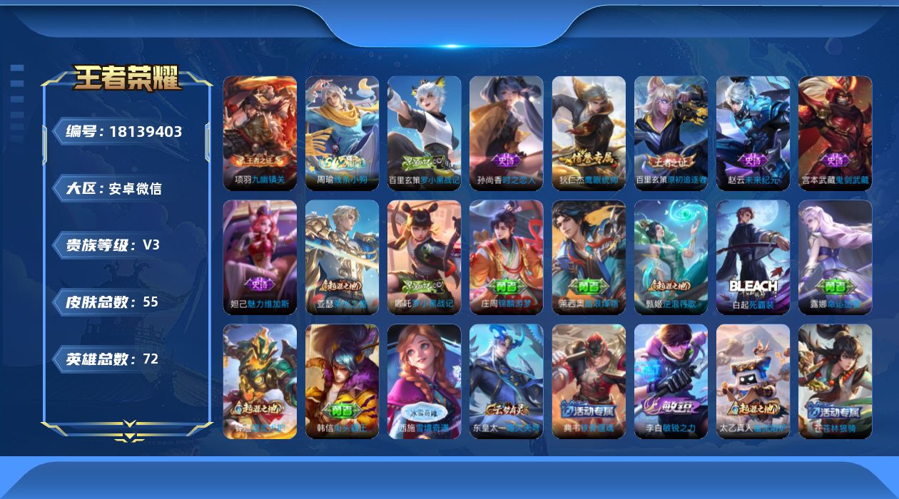 WZQM4269609王者荣耀账号详情图12