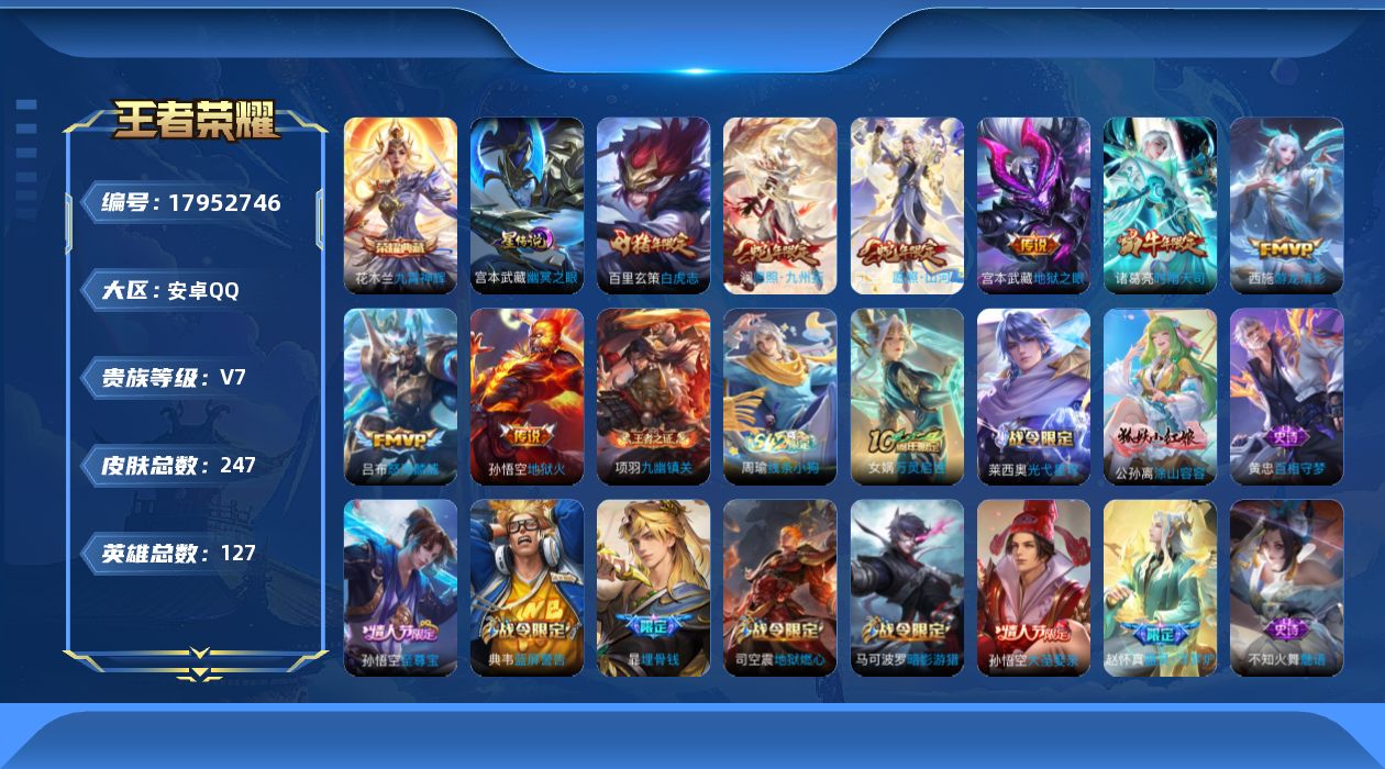 WZQM4256434王者荣耀账号详情图18