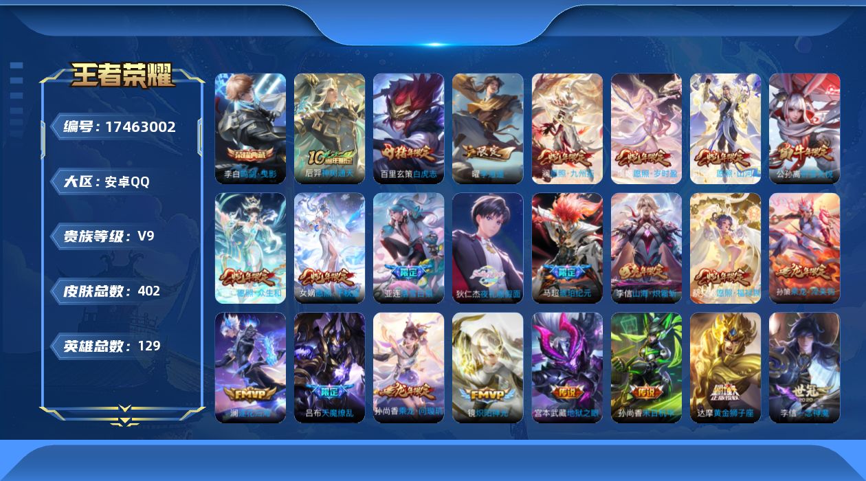 WZQM4212133王者荣耀账号详情图17