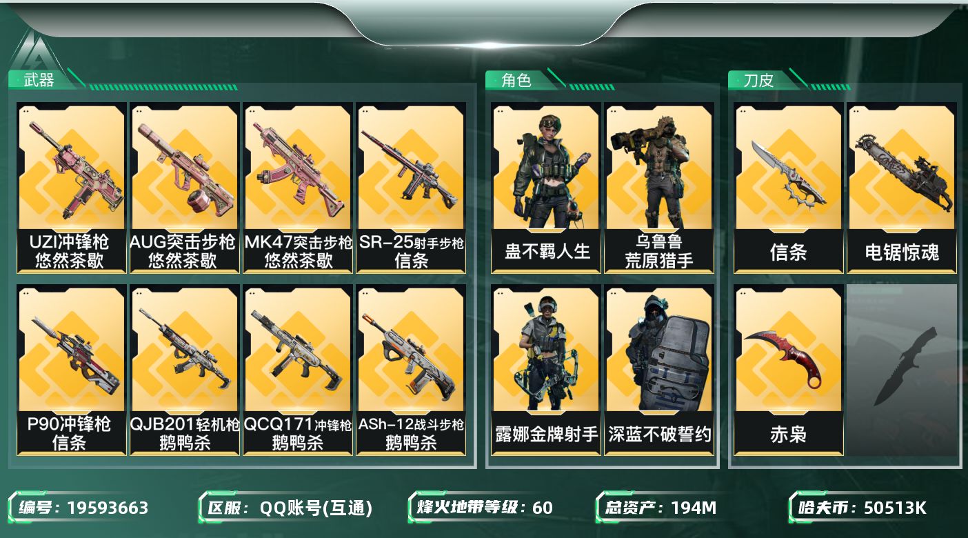 SJZQM4117175三角洲行动账号详情图17