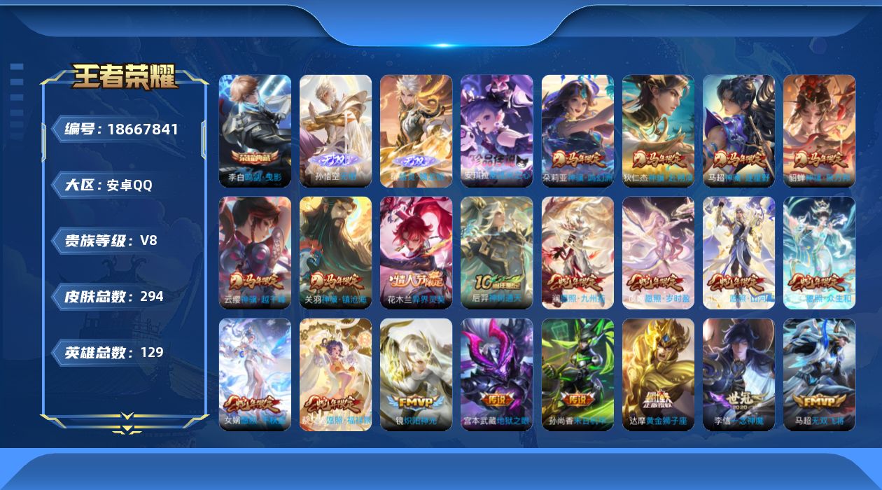 WZQM4305248王者荣耀账号详情图18