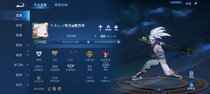 WZJM1742032王者荣耀账号详情图2 WZJM1742032王者荣耀账号详情图2