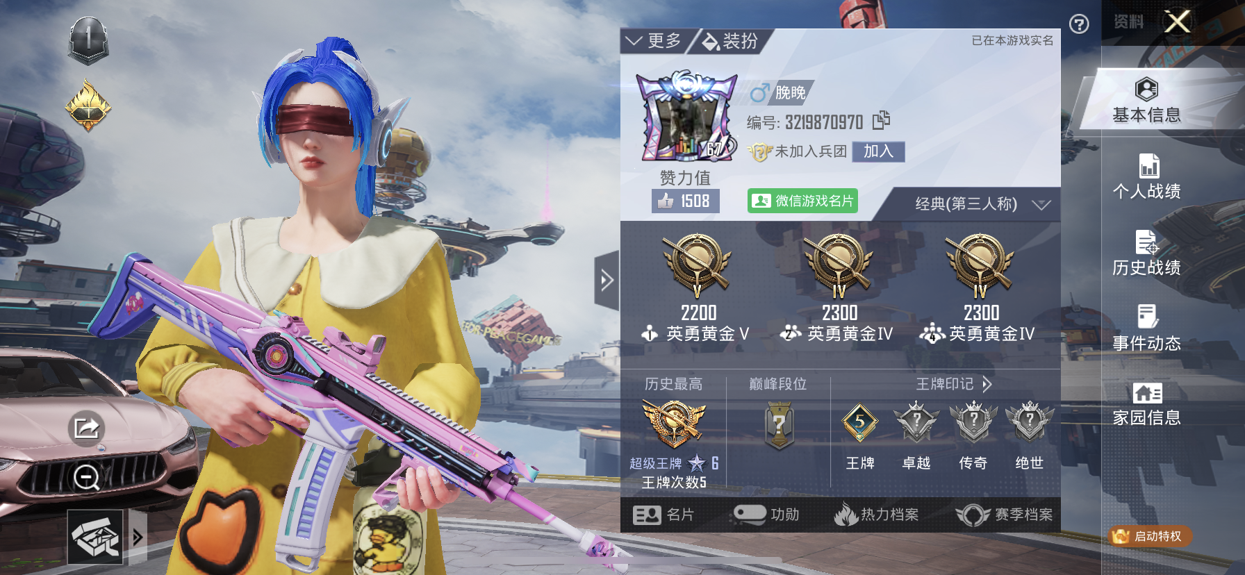 HPQM476037和平精英账号详情图4