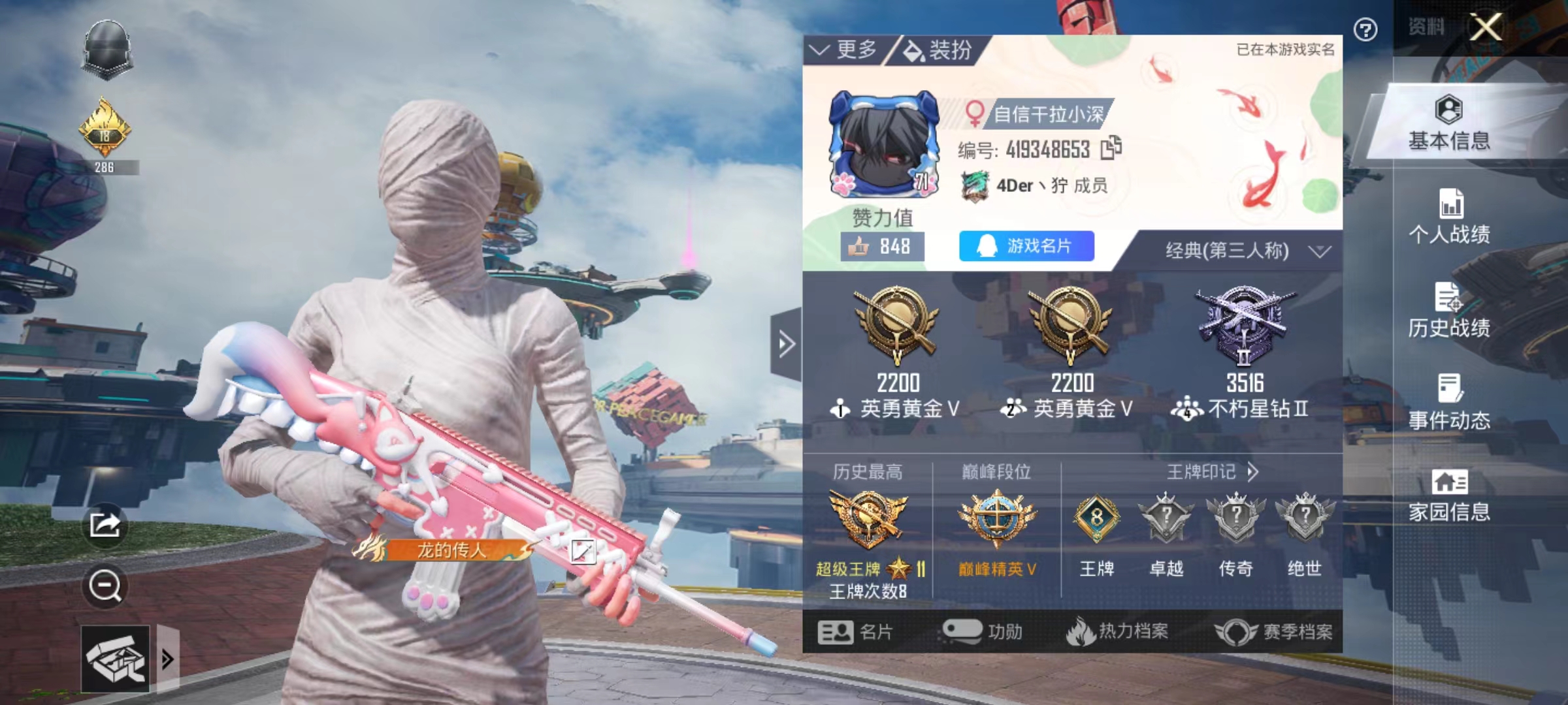 HPQM476054和平精英账号详情图4