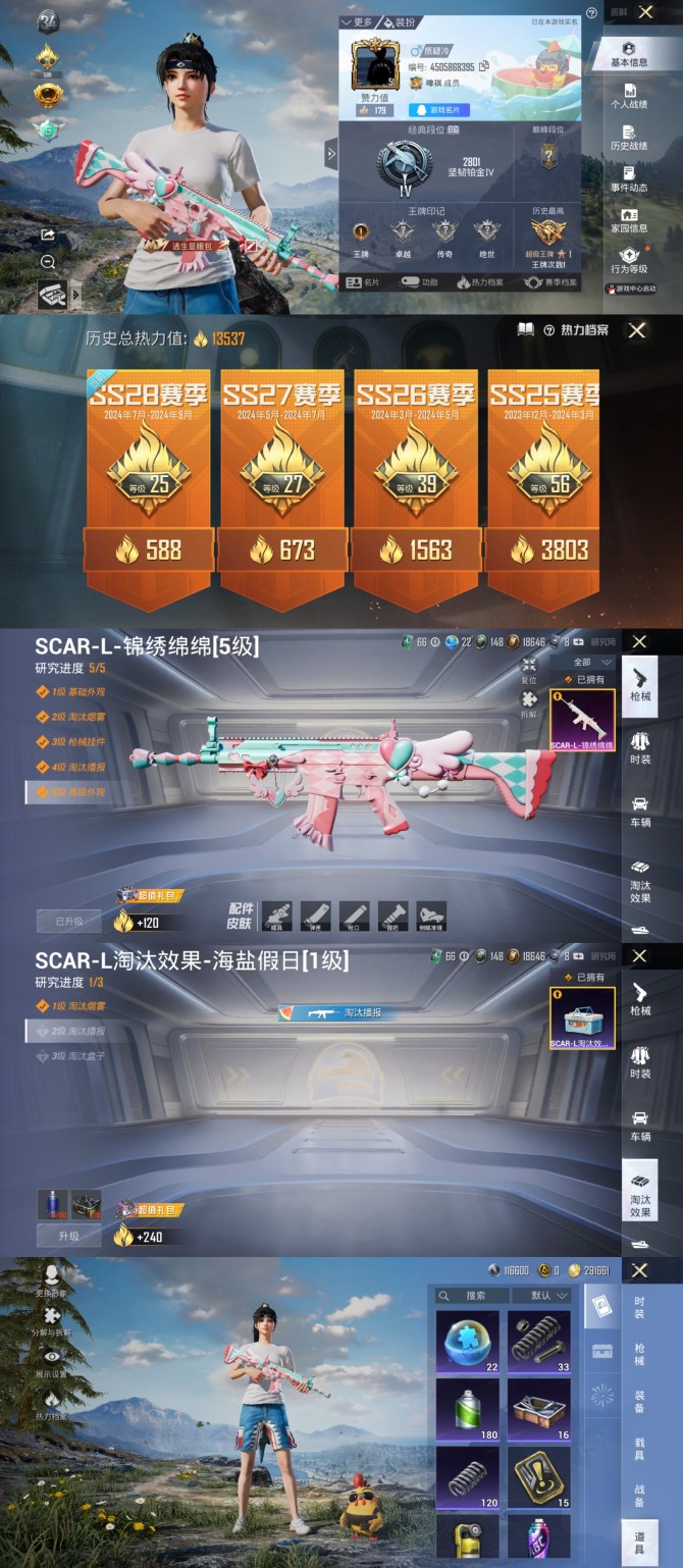 【1特效枪 SCAR-L-锦绣绵绵 (5级...