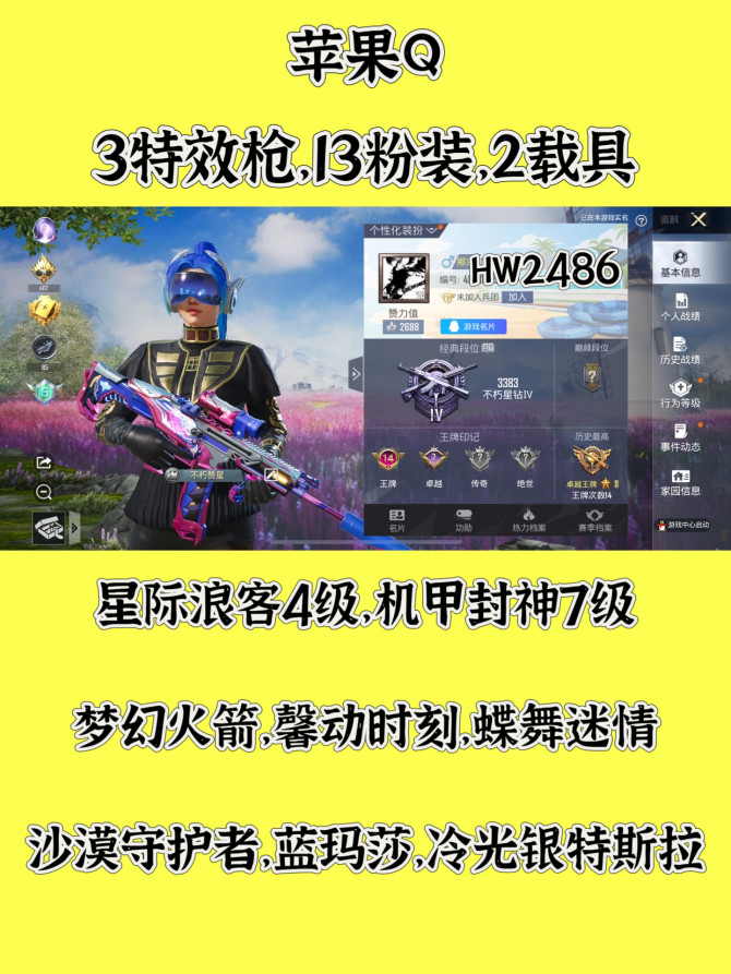 HW2486苹果q区可二次无违规 225套...