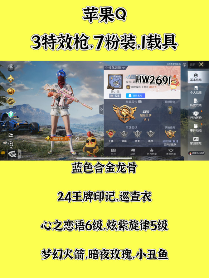 HW2691苹果q区可二次无违规 24王牌...