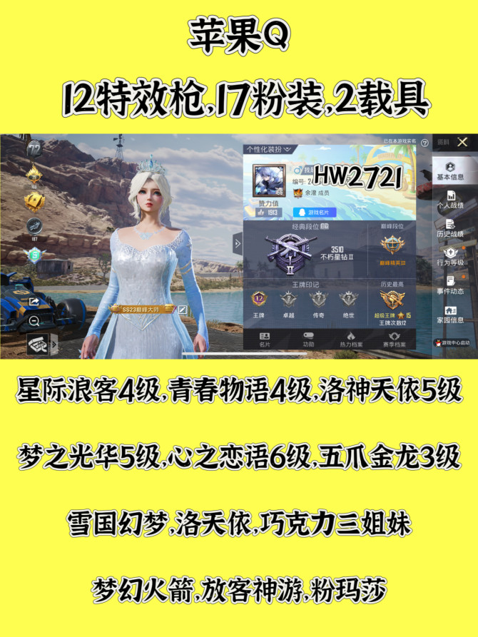 HW2721苹果q区可二次无违规 133套...