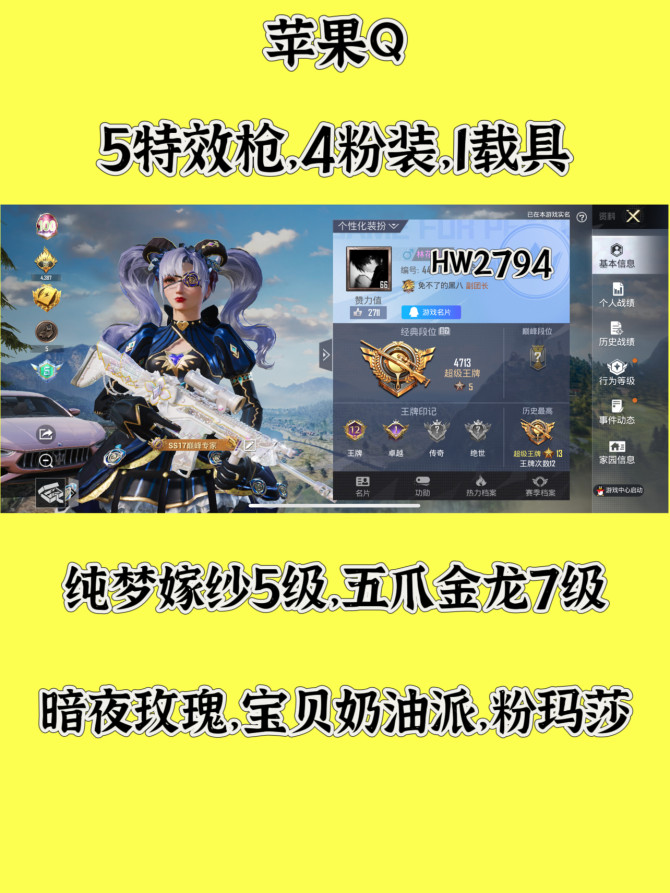 HW2794苹果q区可二次无违规 136套...