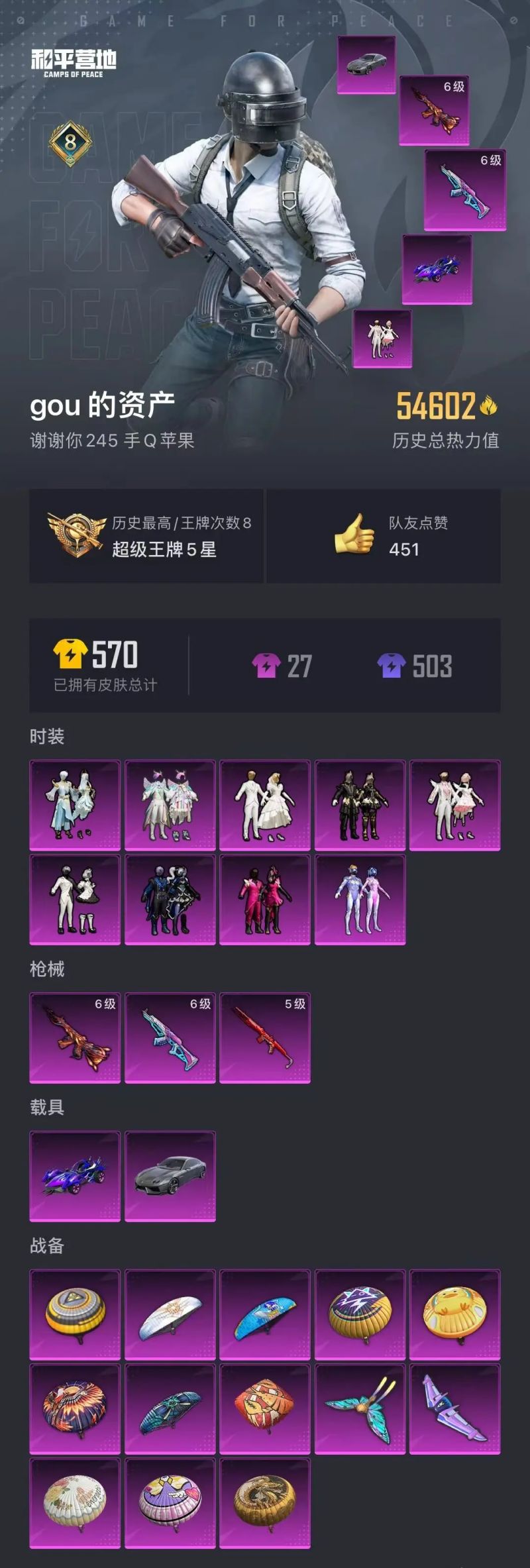 HPKG2130825和平精英账号详情图4 HPKG2130825和平精英账号详情图4