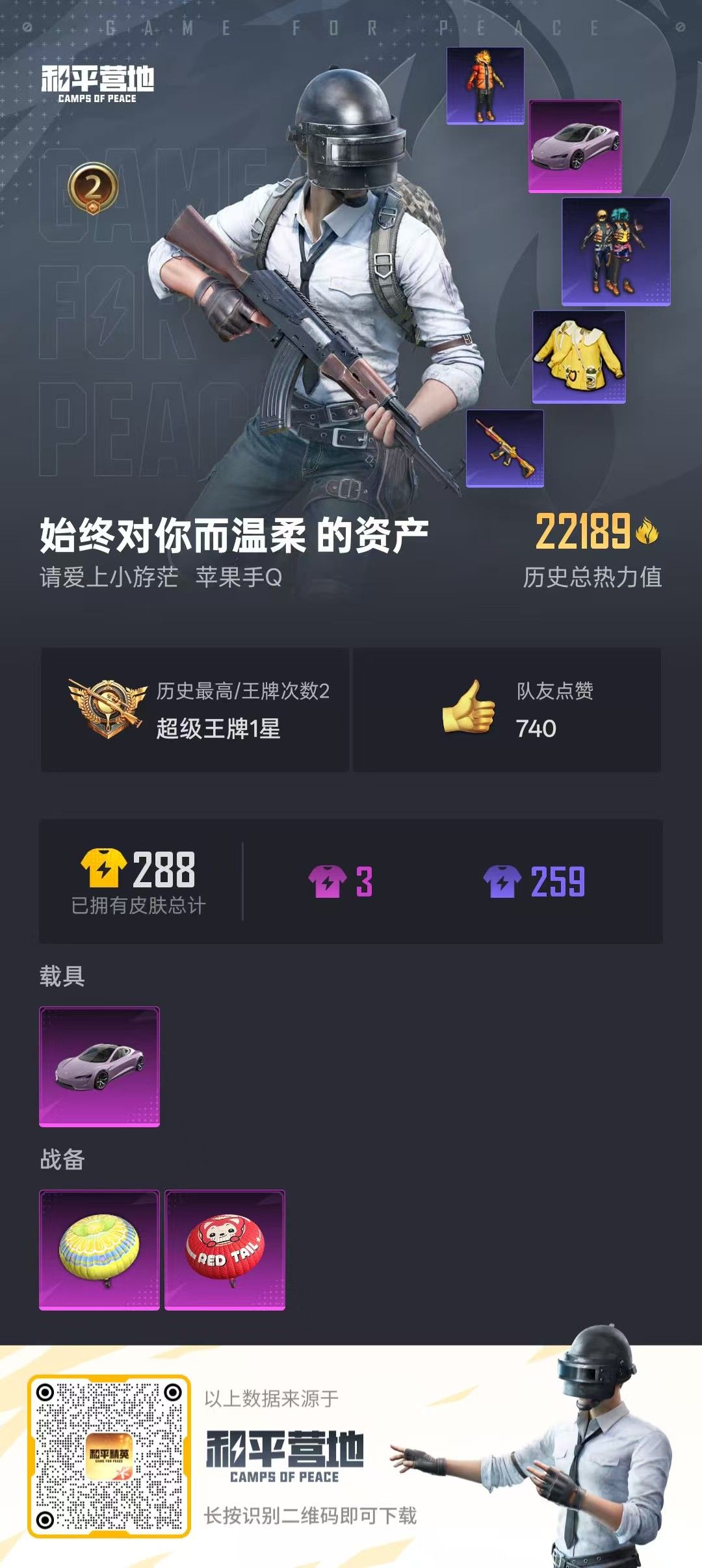 HPKG2129928和平精英账号详情图5 HPKG2129928和平精英账号详情图5