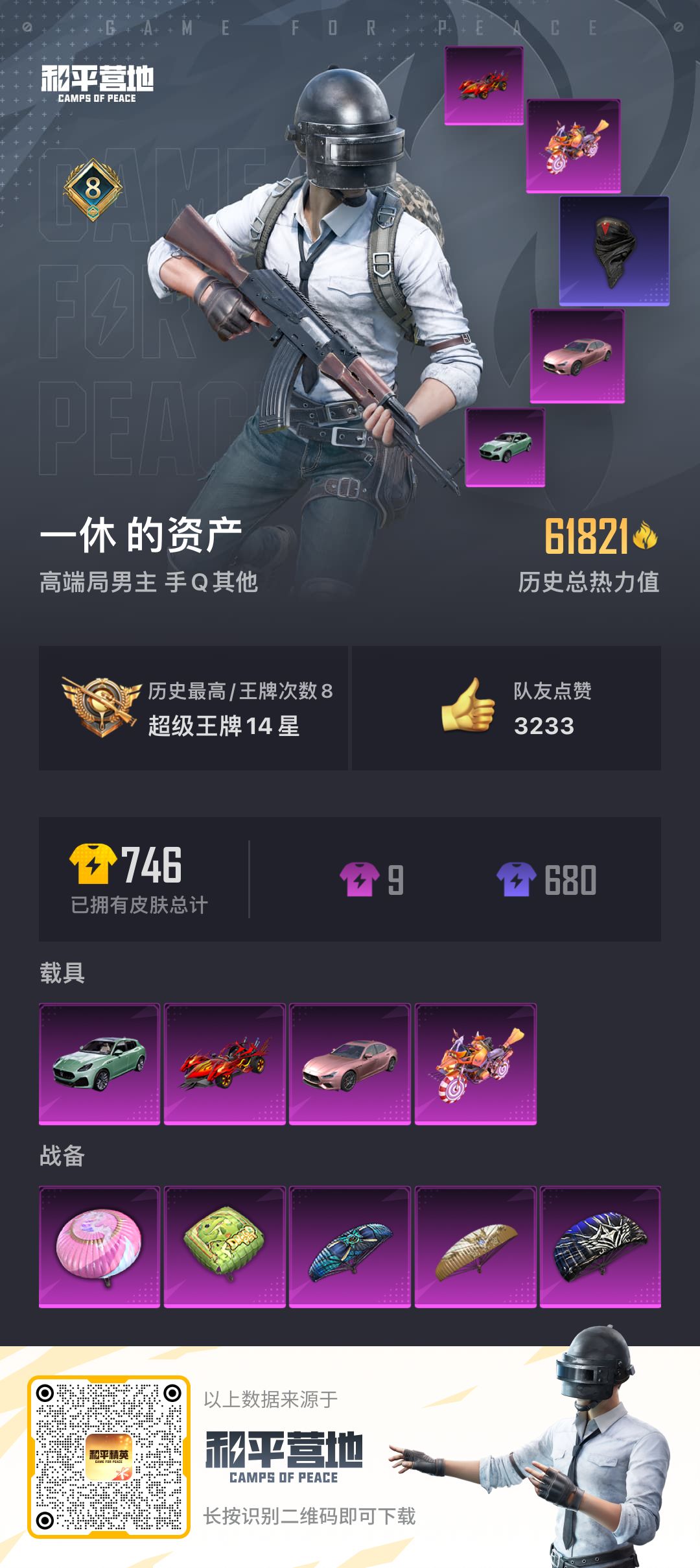 HPKG2132821和平精英账号详情图5 HPKG2132821和平精英账号详情图5