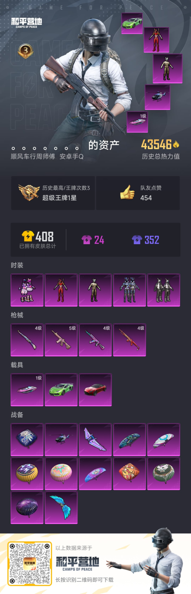 HPKG2133937和平精英账号详情图5