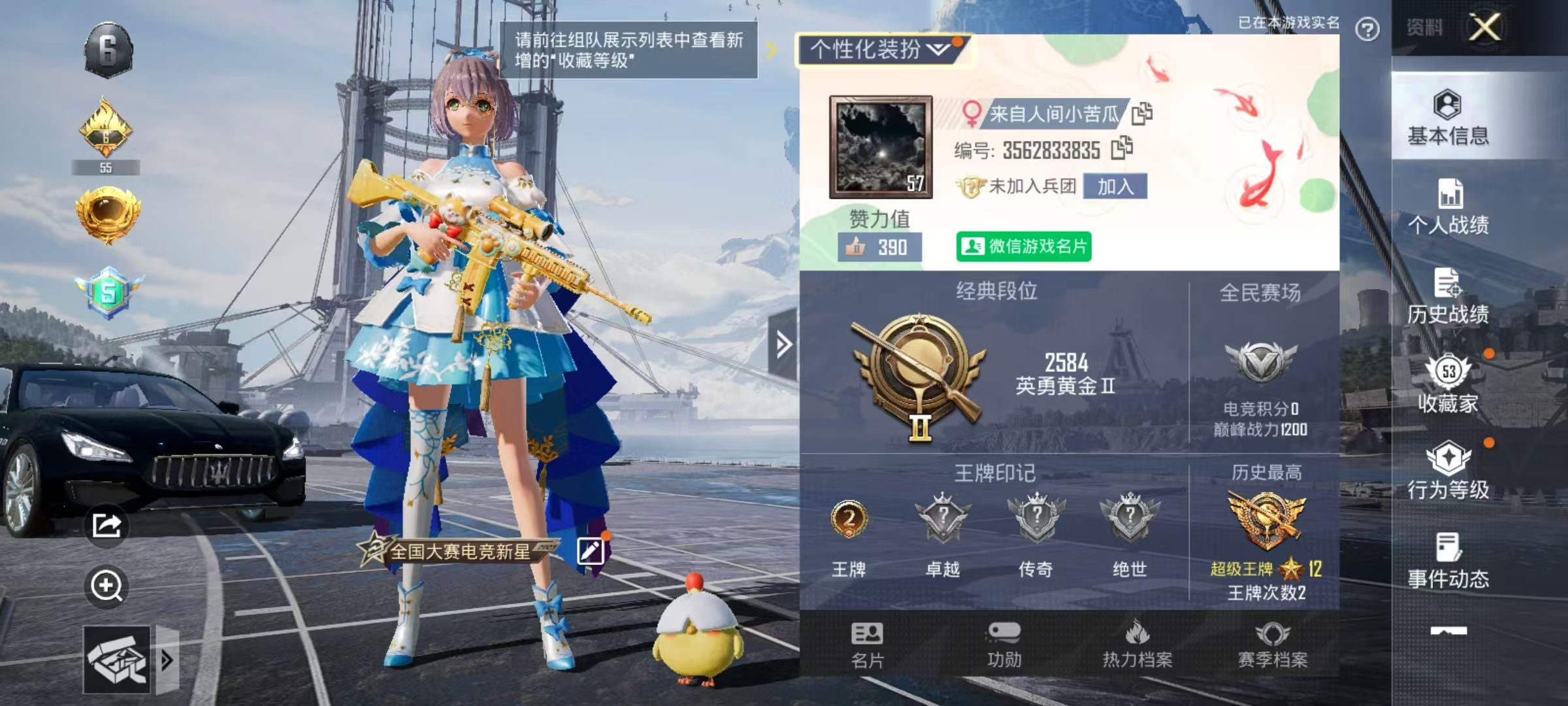 HPKG36053和平精英账号详情图4