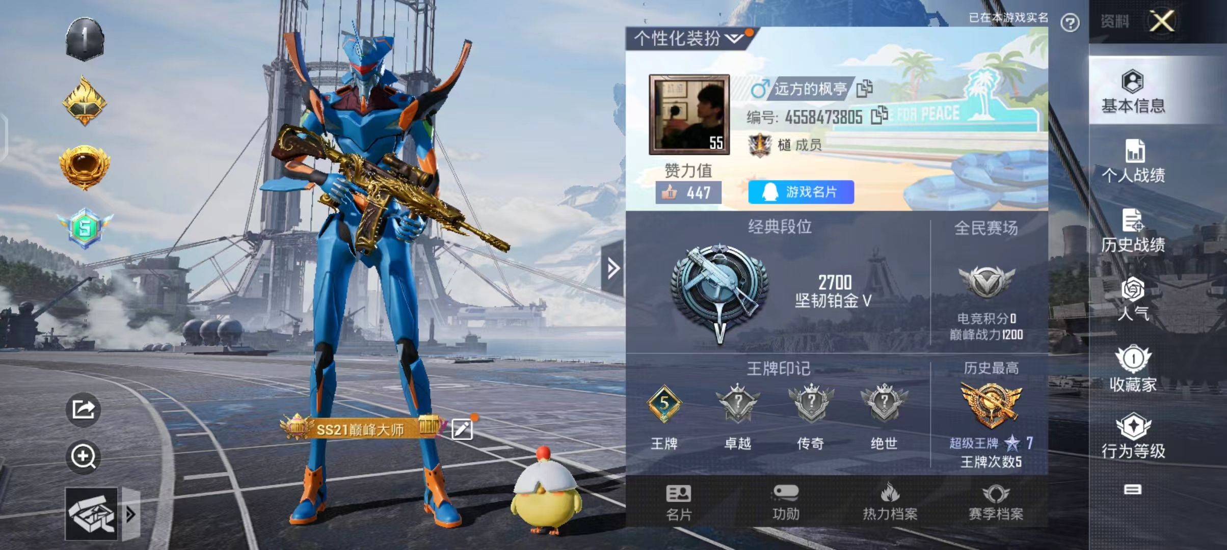 HPKG310047和平精英账号详情图4