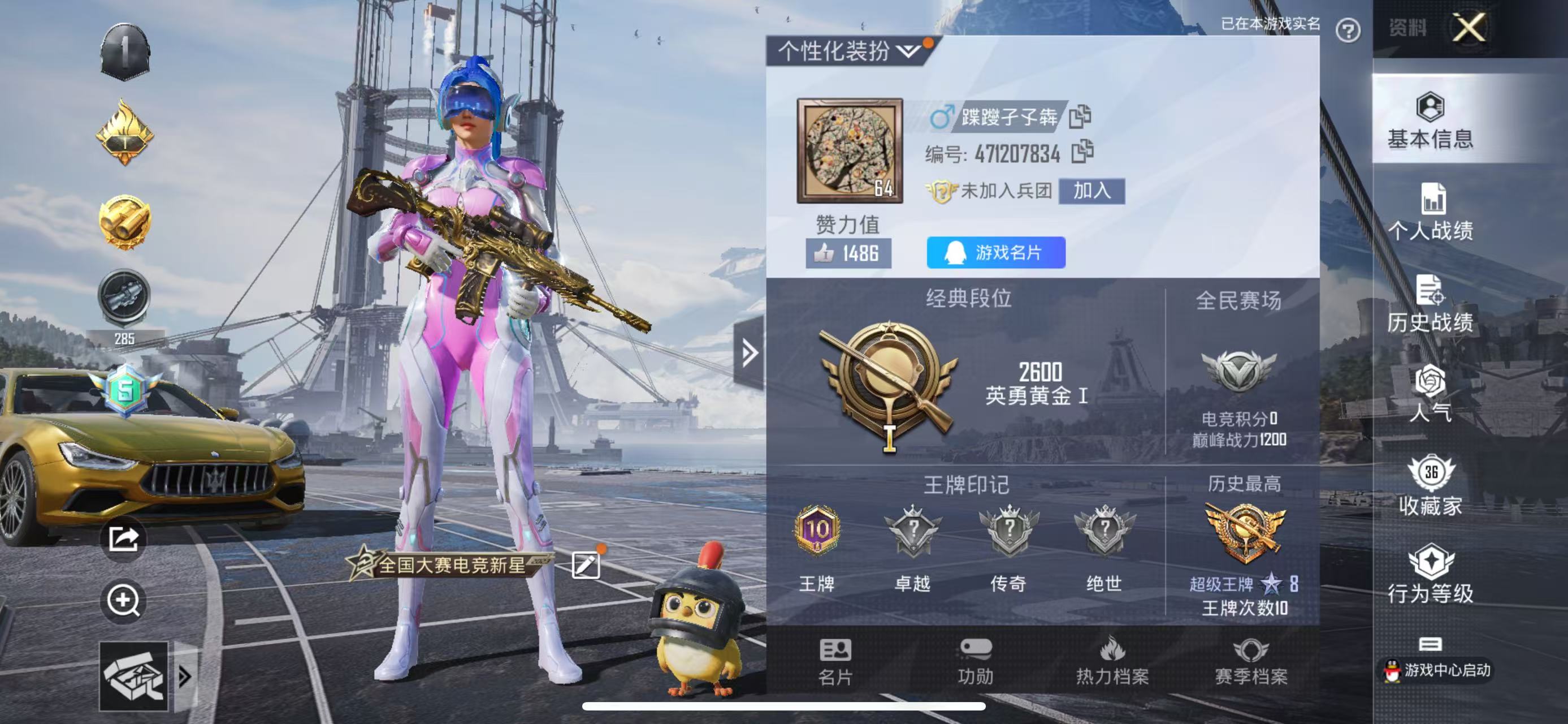 HPKG313697和平精英账号详情图4