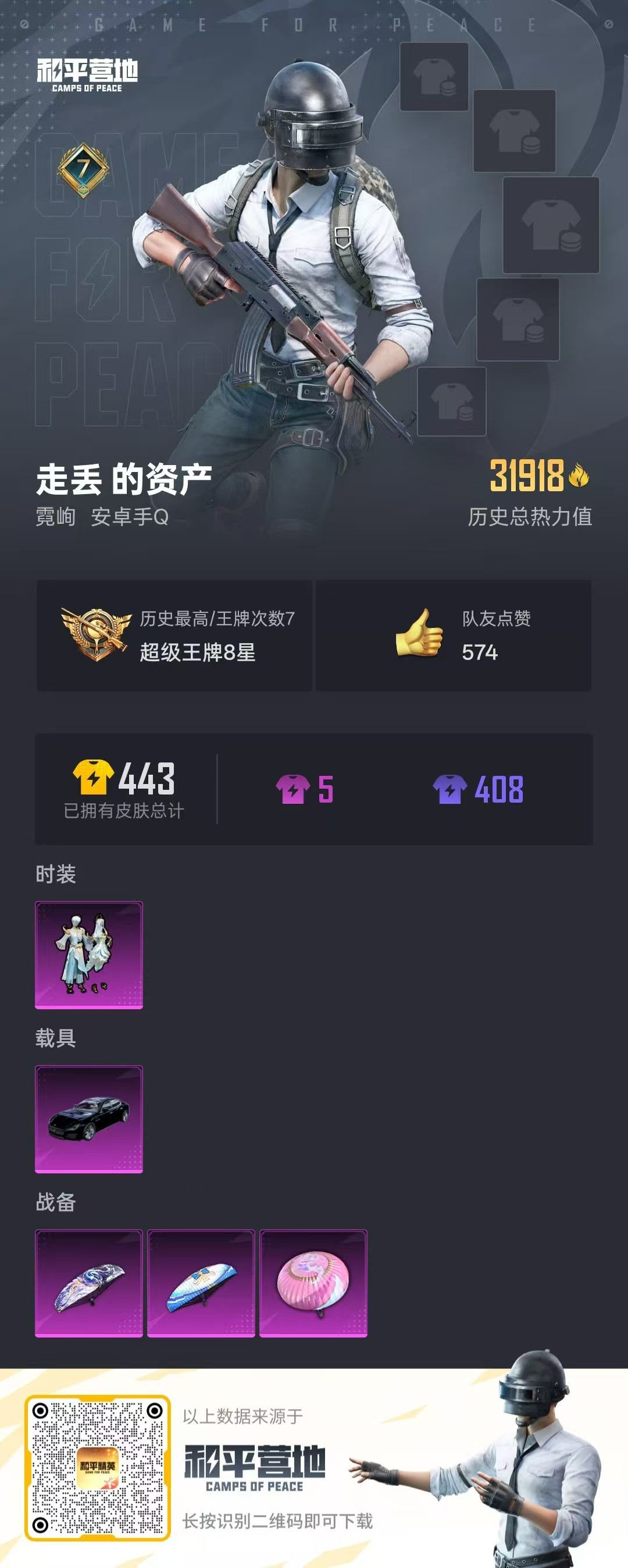 HPKG313256和平精英账号详情图4