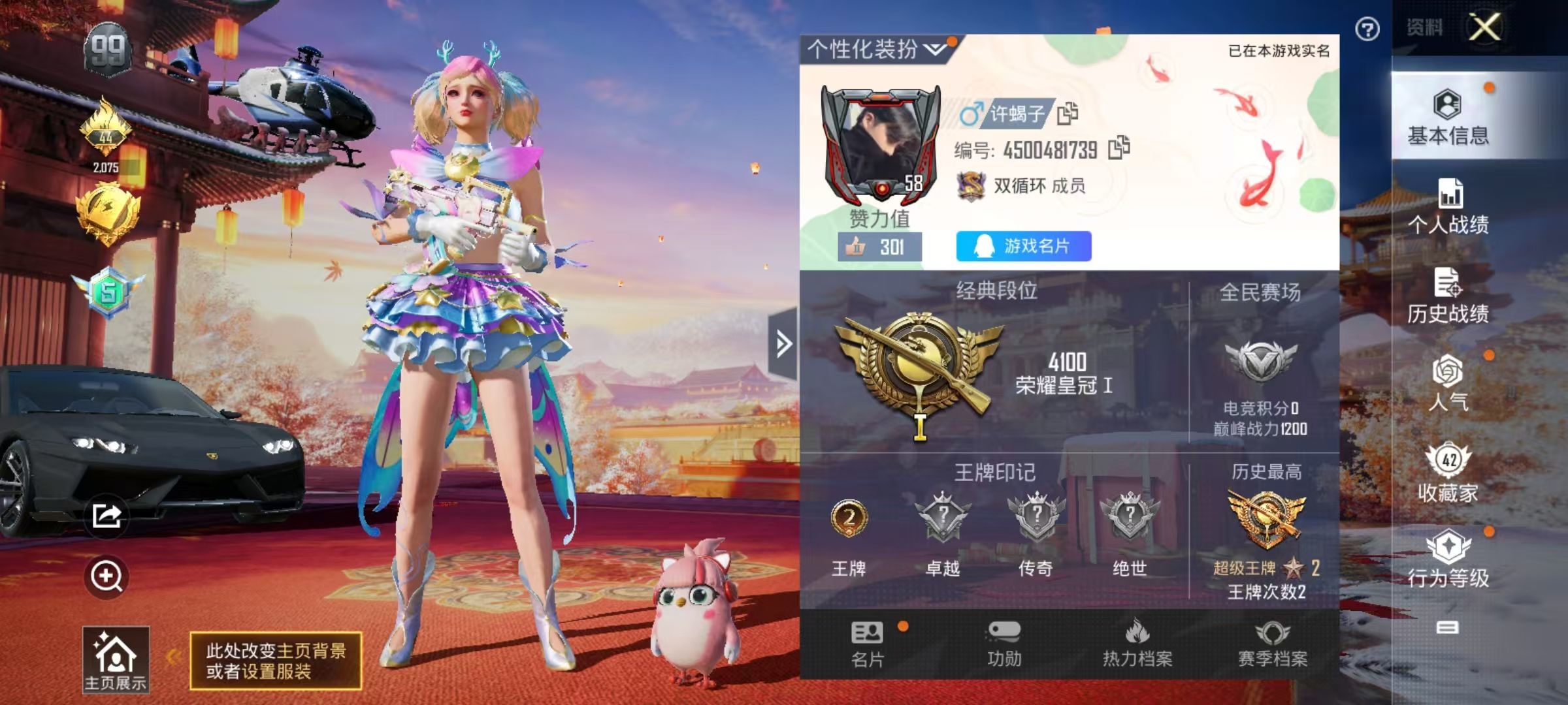 HPKG320266和平精英账号详情图4 HPKG320266和平精英账号详情图4
