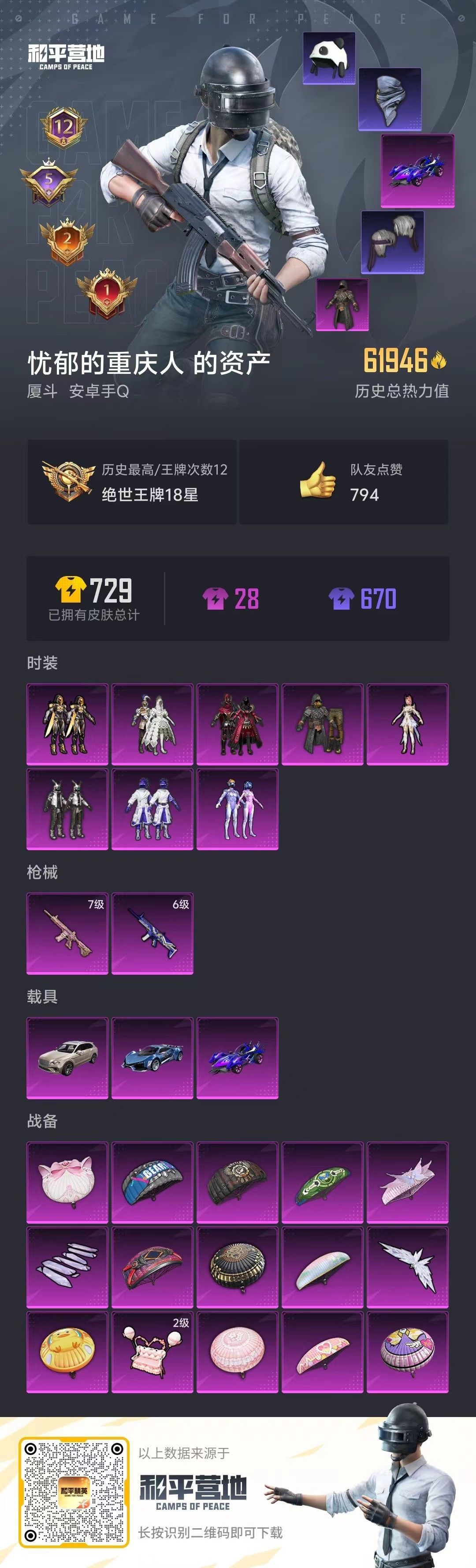 HPKG320543和平精英账号详情图5