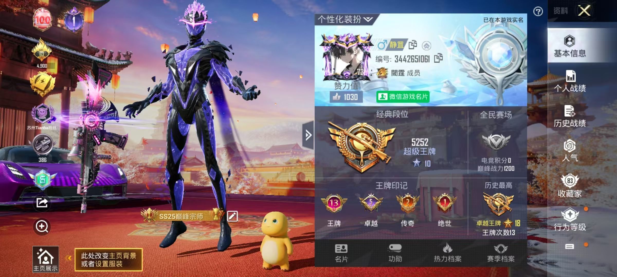 HPKG317491和平精英账号详情图4