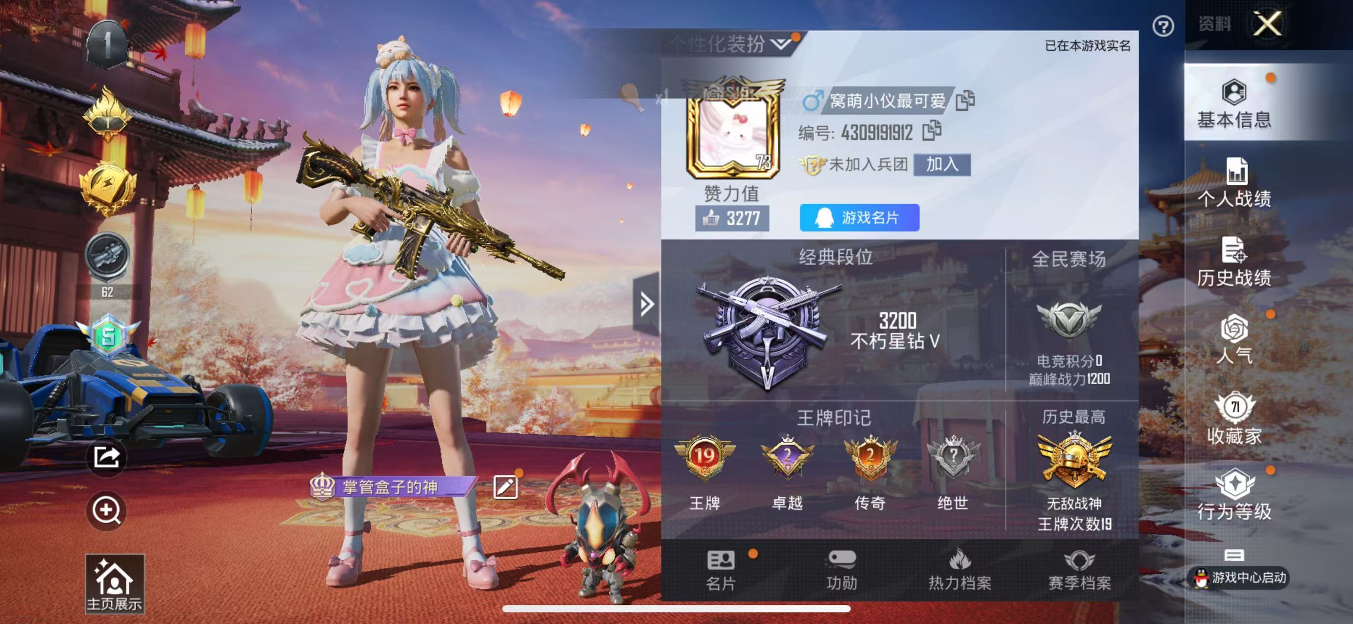 HPKG317033和平精英账号详情图4