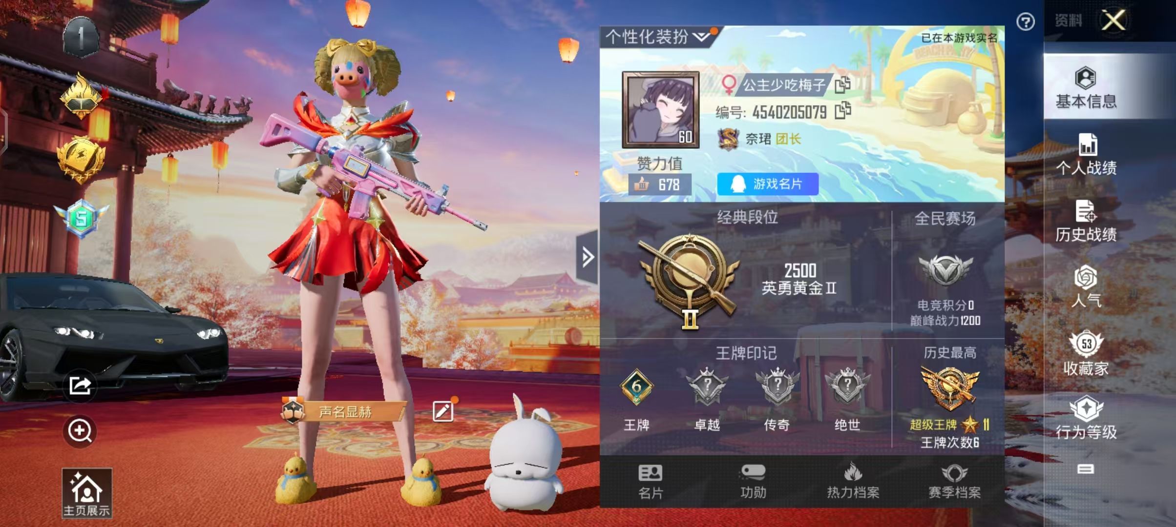 HPKG327087和平精英账号详情图4