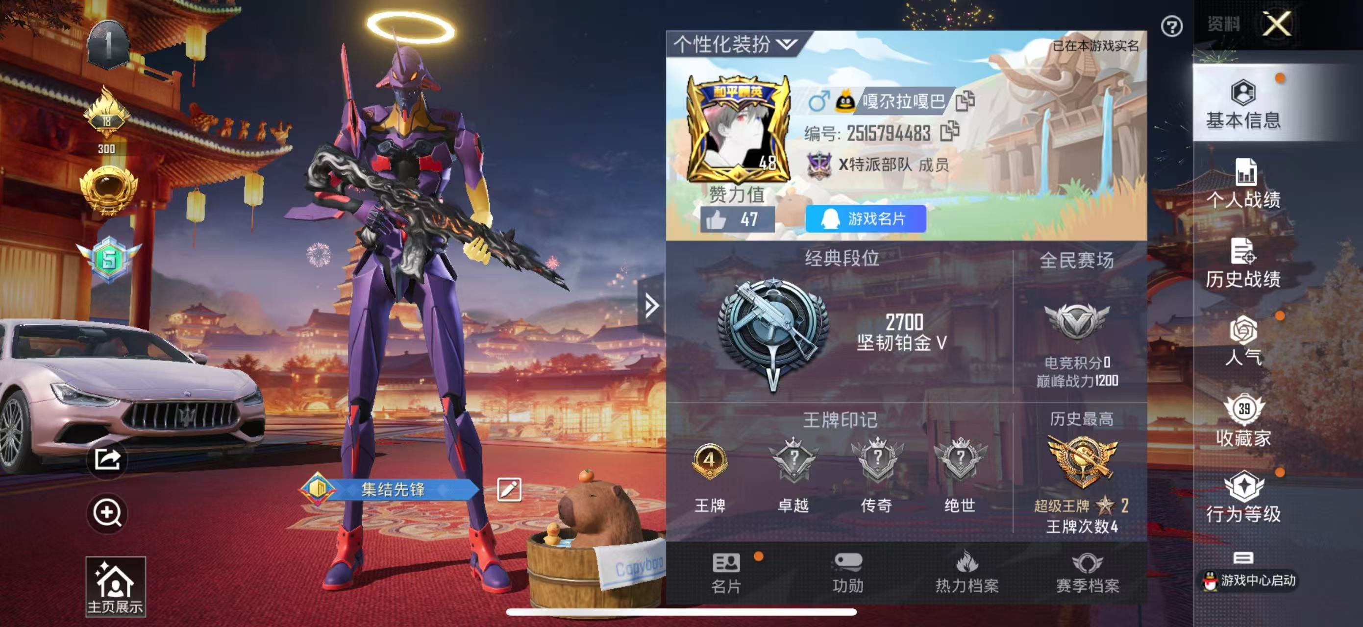 HPKG325722和平精英账号详情图4