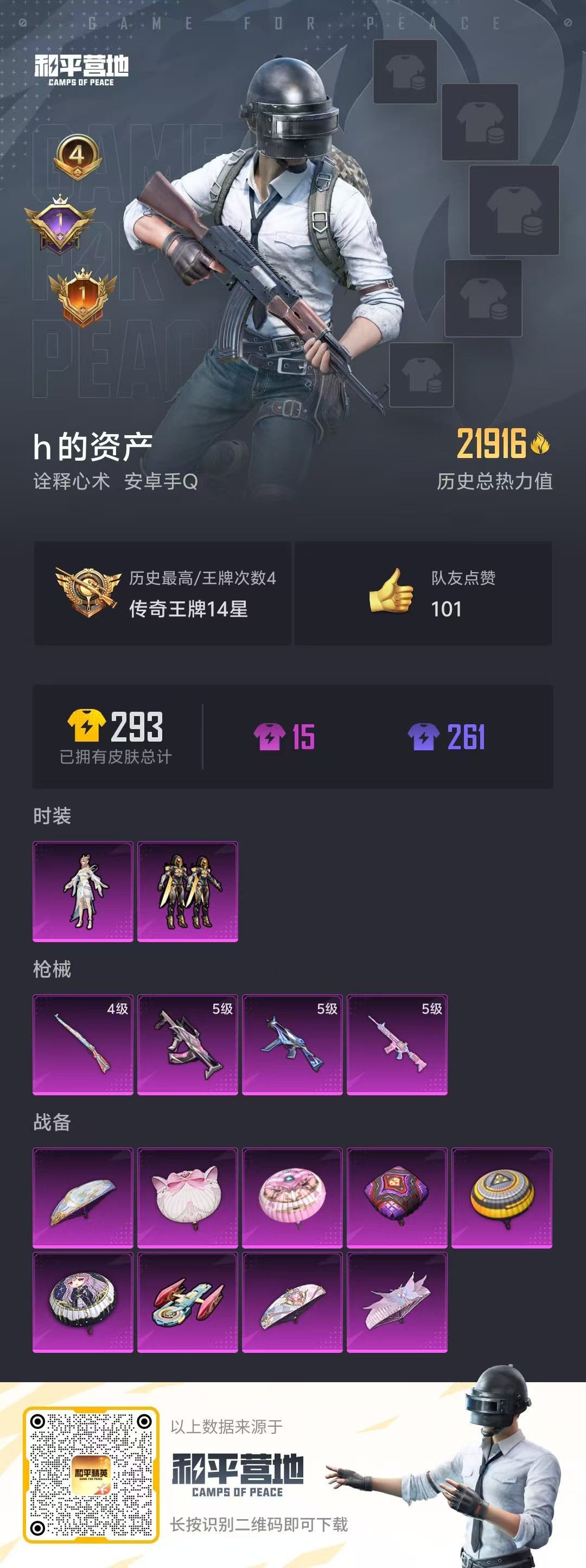 HPKG321433和平精英账号详情图6