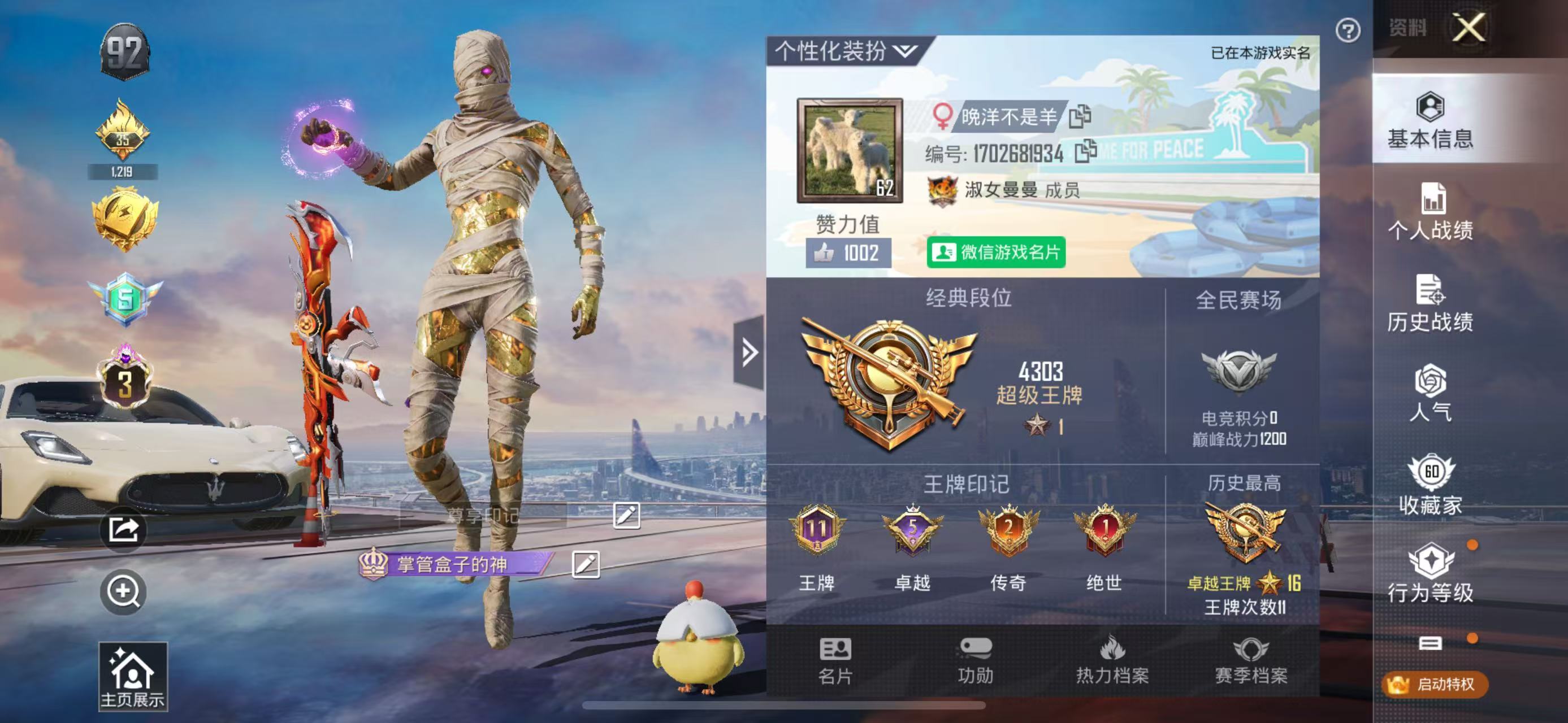 HPKG324746和平精英账号详情图5 HPKG324746和平精英账号详情图5