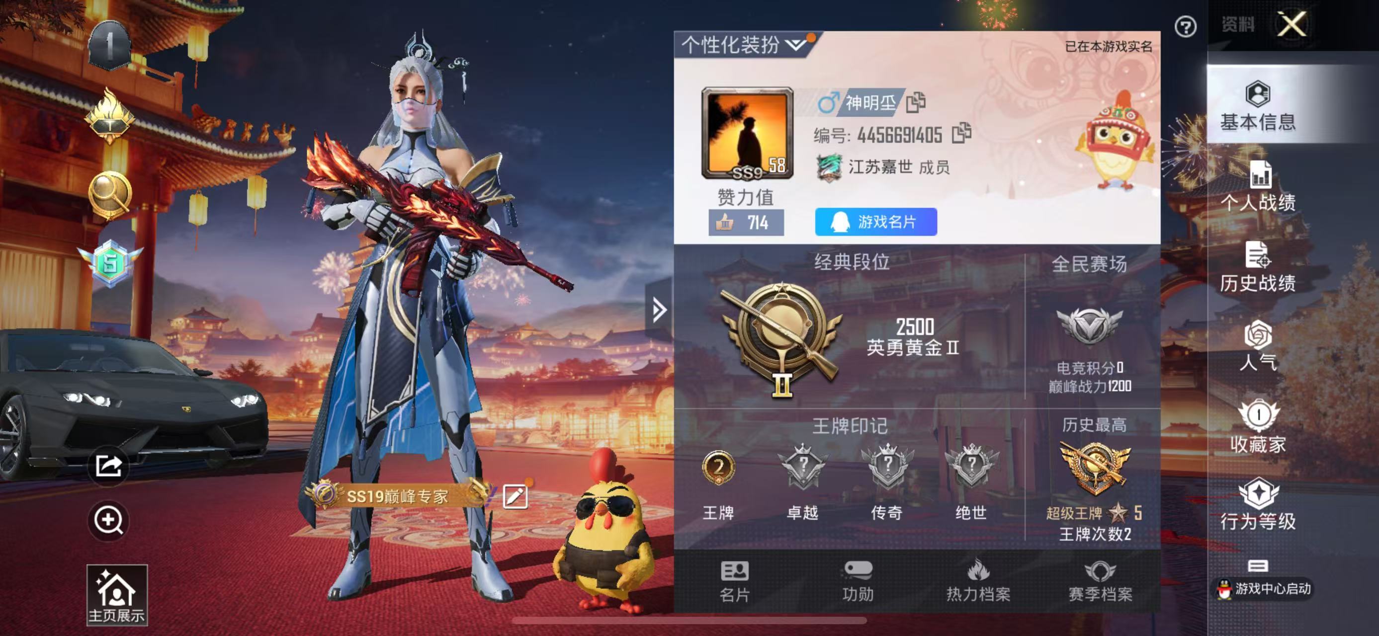 HPKG327884和平精英账号详情图4