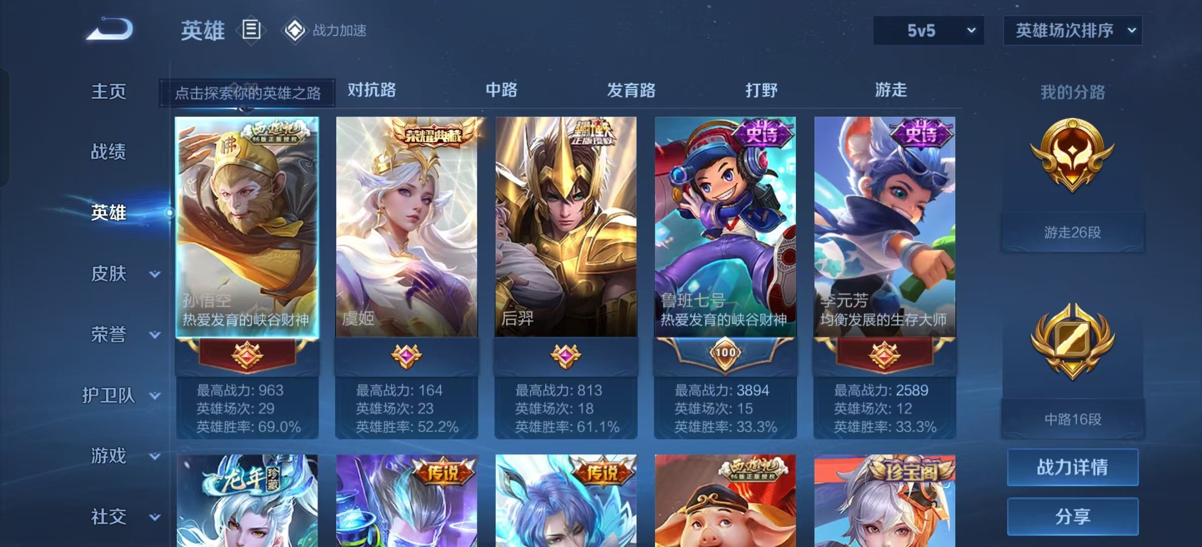 WZKG320622王者荣耀账号详情图6