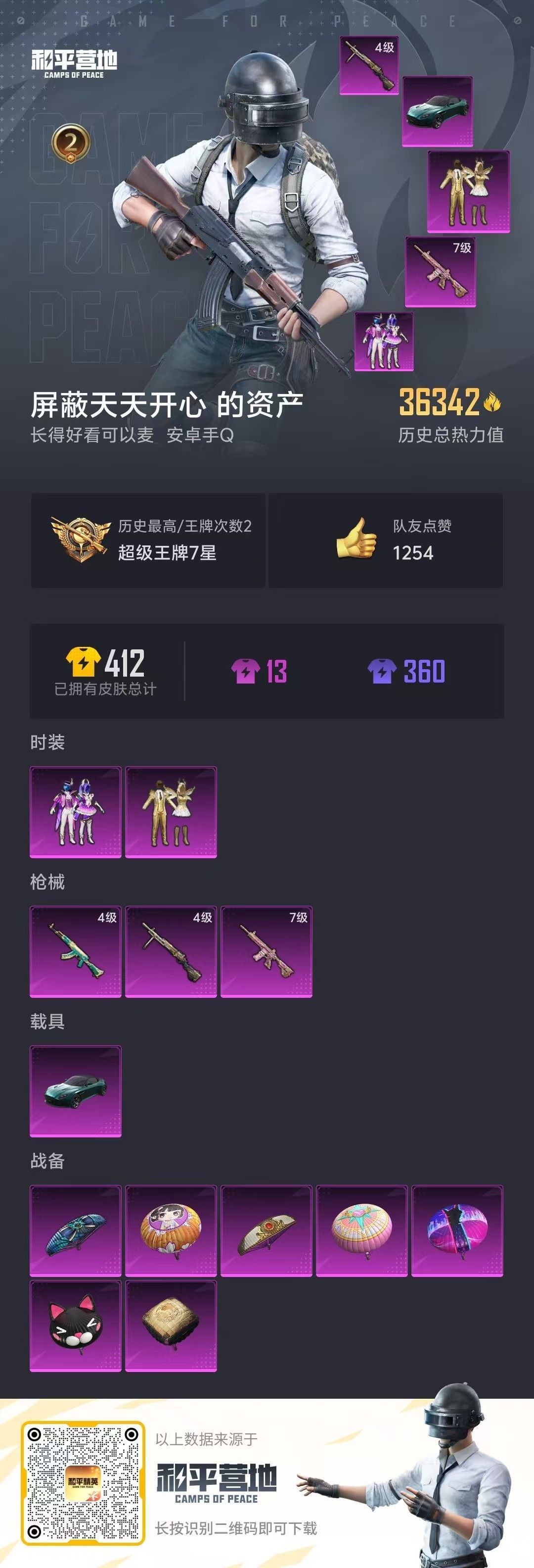 HPKG328408和平精英账号详情图4 HPKG328408和平精英账号详情图4
