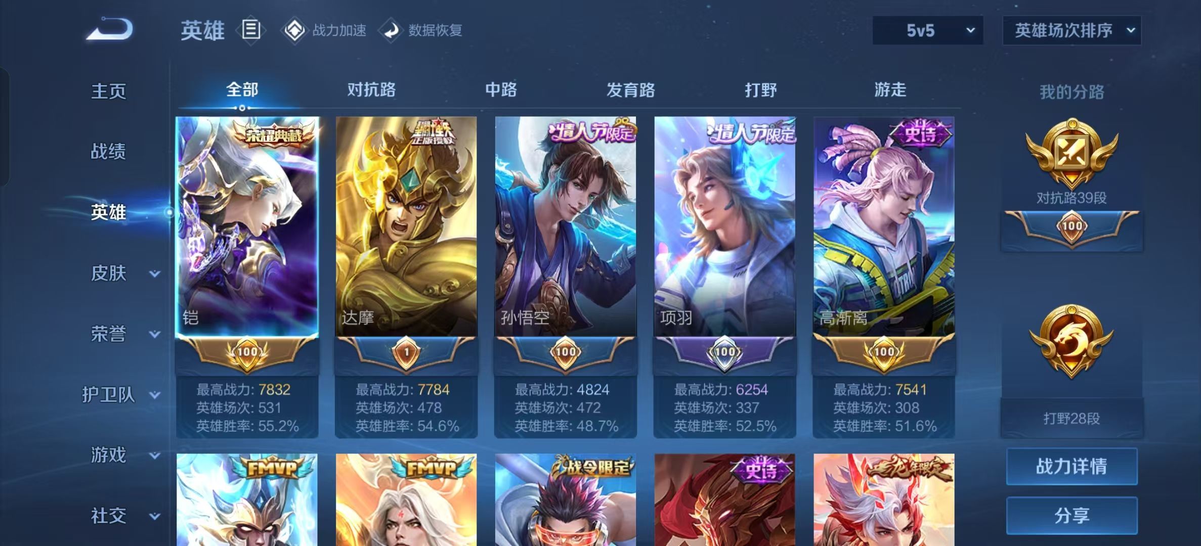 WZKG322002王者荣耀账号详情图4