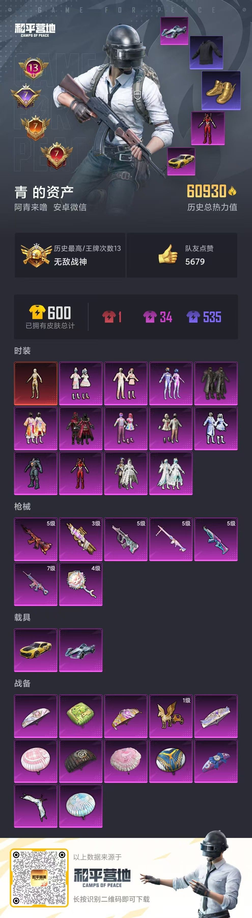 HPKG329474和平精英账号详情图6