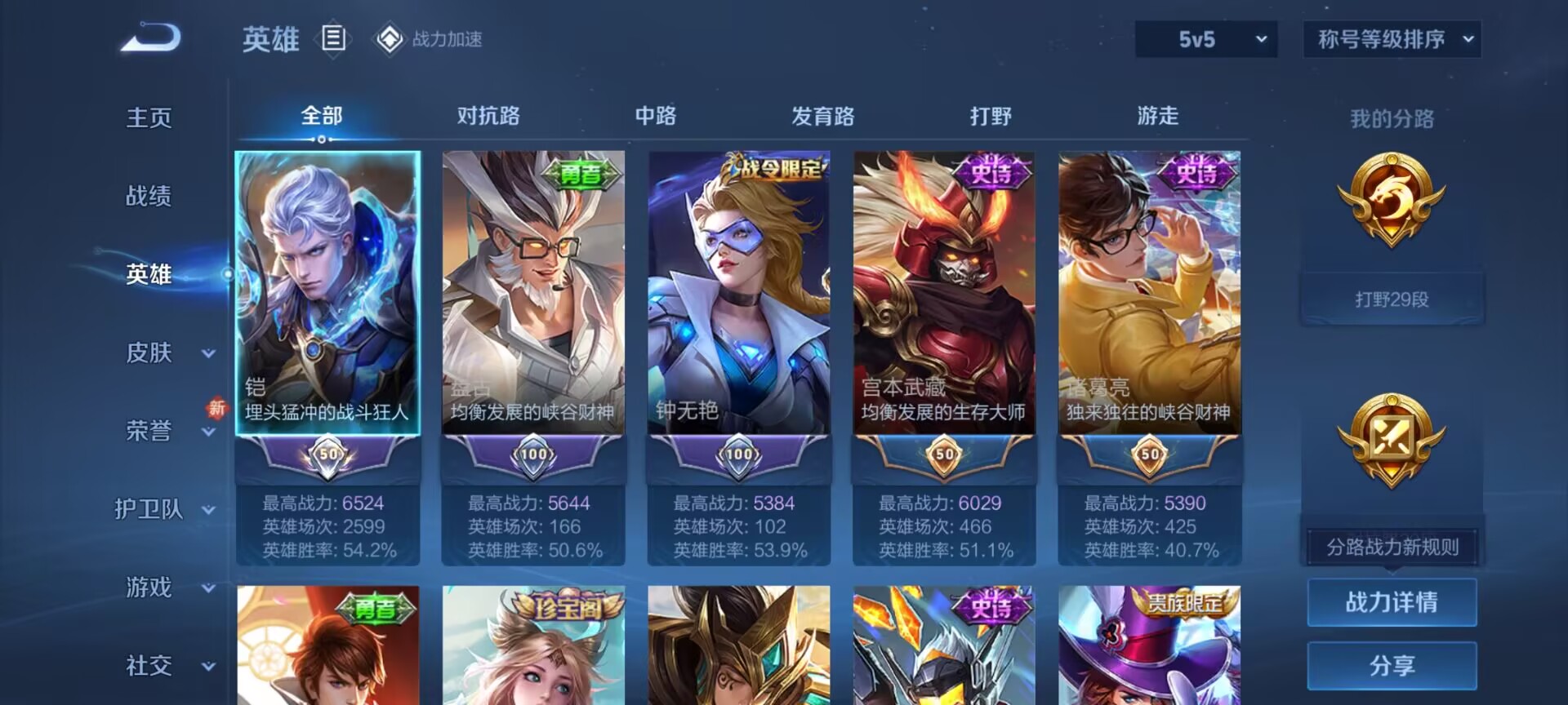 WZDN3100183王者荣耀账号详情图6