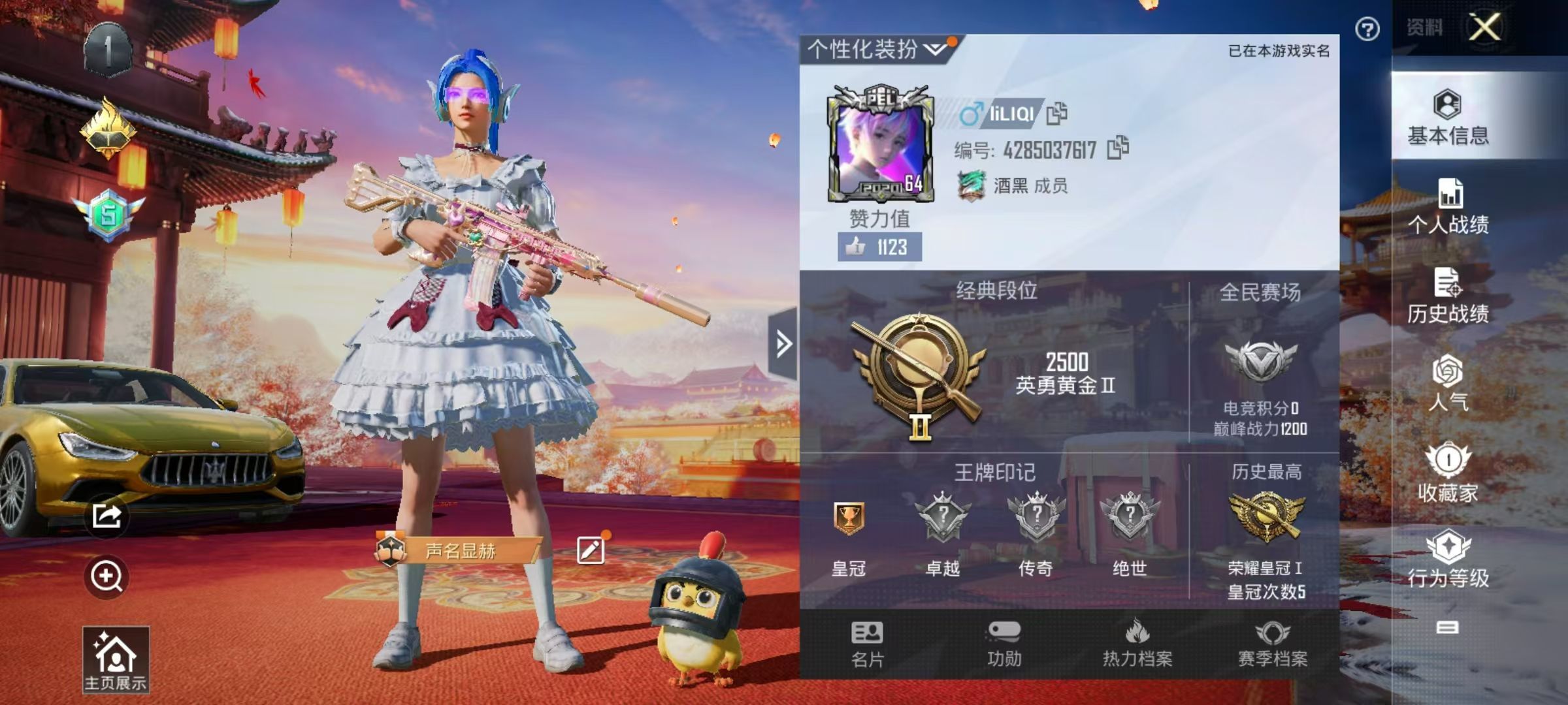 HPKG329450和平精英账号详情图4