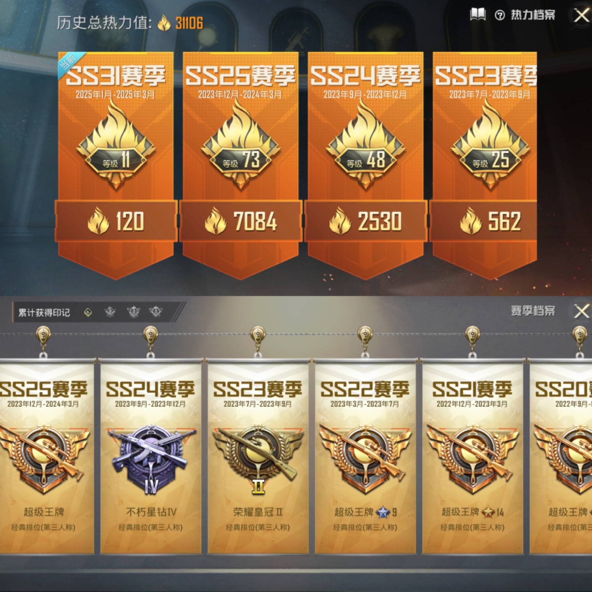 和平精英账号安卓QQ0载具-77套装-106枪皮-和平王者一体号 有二次 安卓Q-段位铂金 6印记 77套装106枪皮 