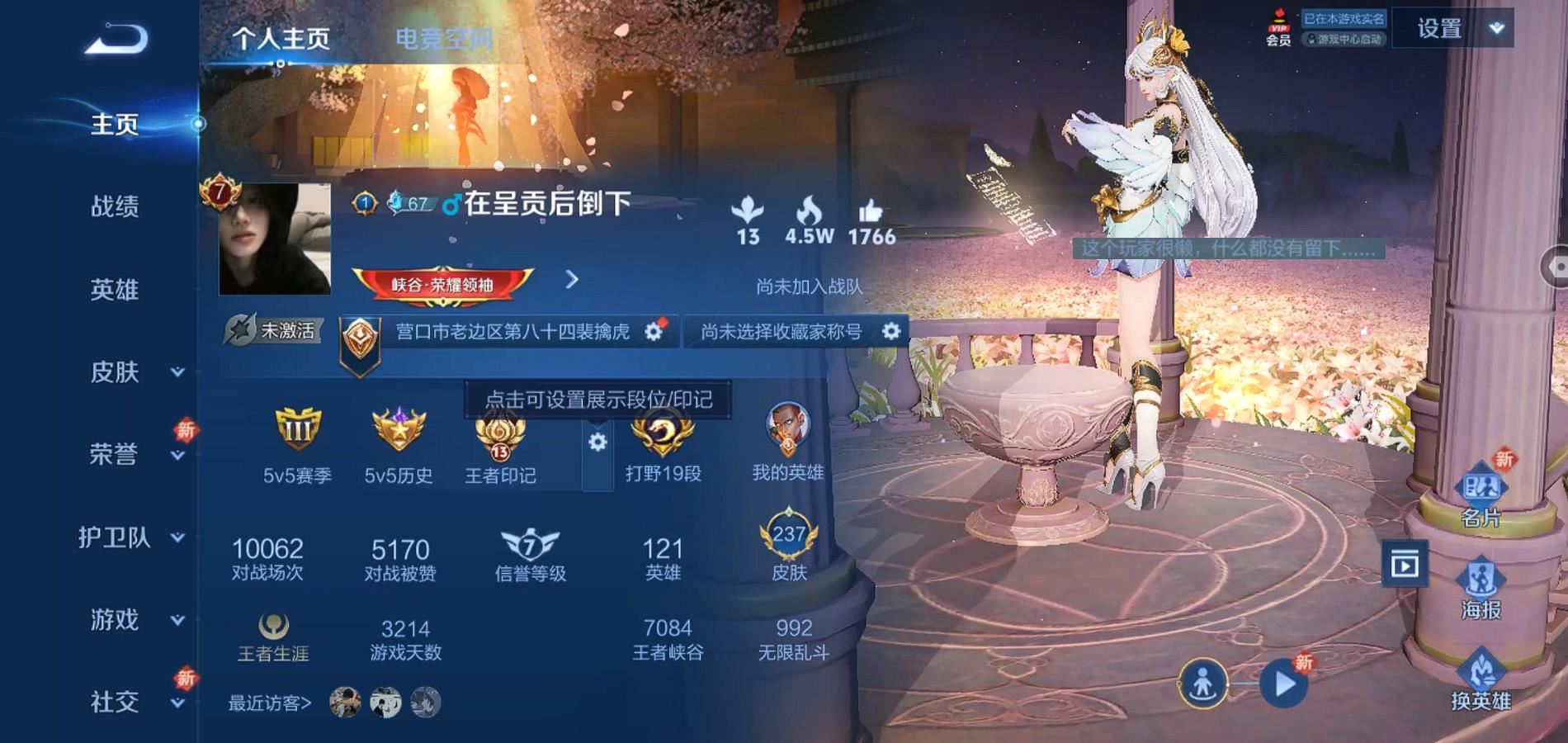 WZQM3167403王者荣耀账号详情图4 WZQM3167403王者荣耀账号详情图4