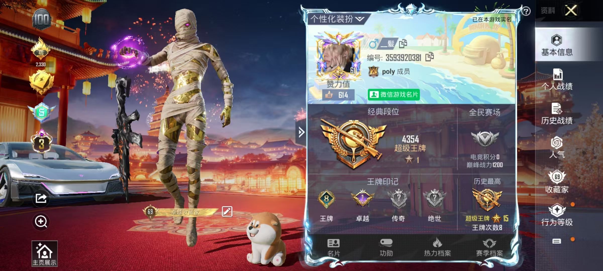 HPKG333224和平精英账号详情图4