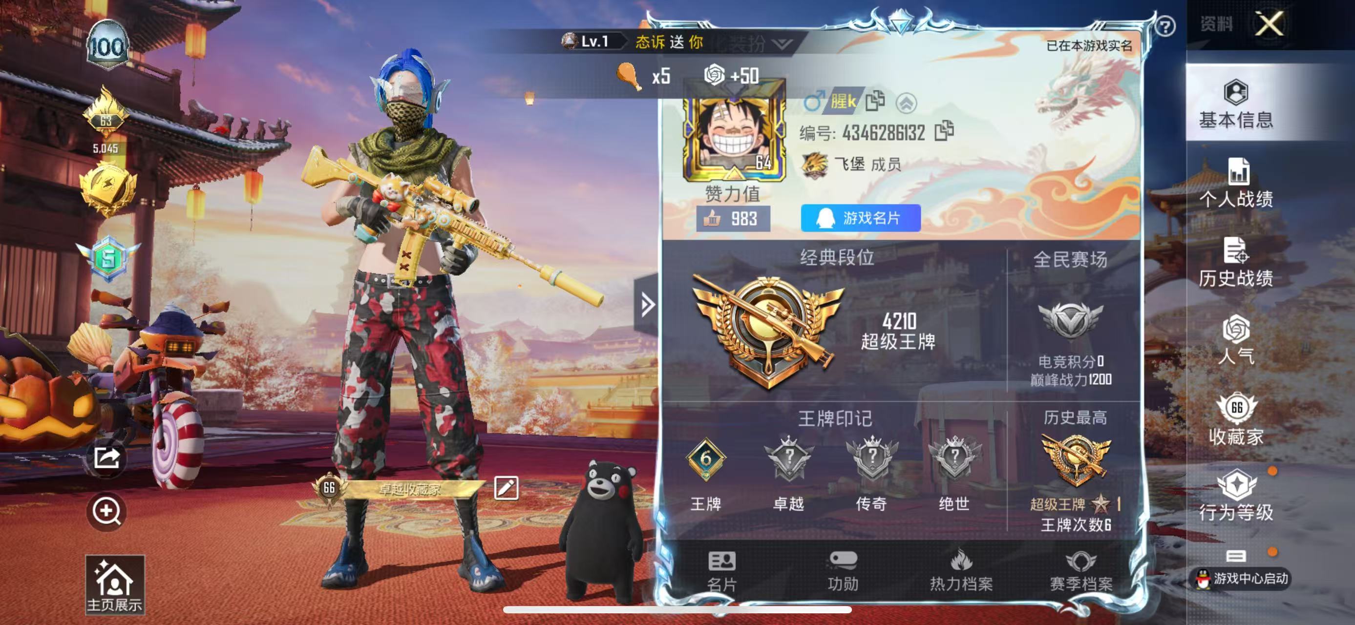 HPKG345858和平精英账号详情图4