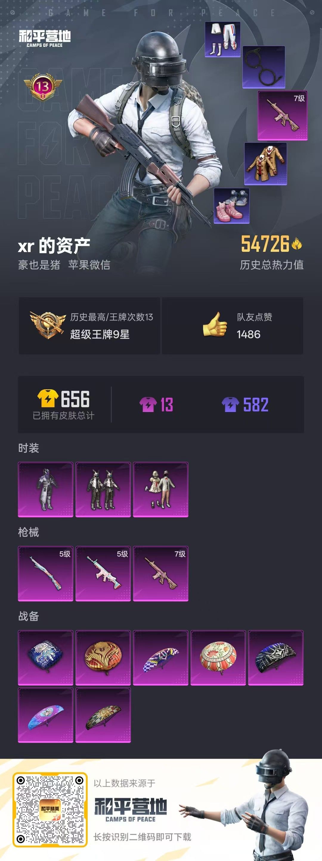 HPKG332725和平精英账号详情图5