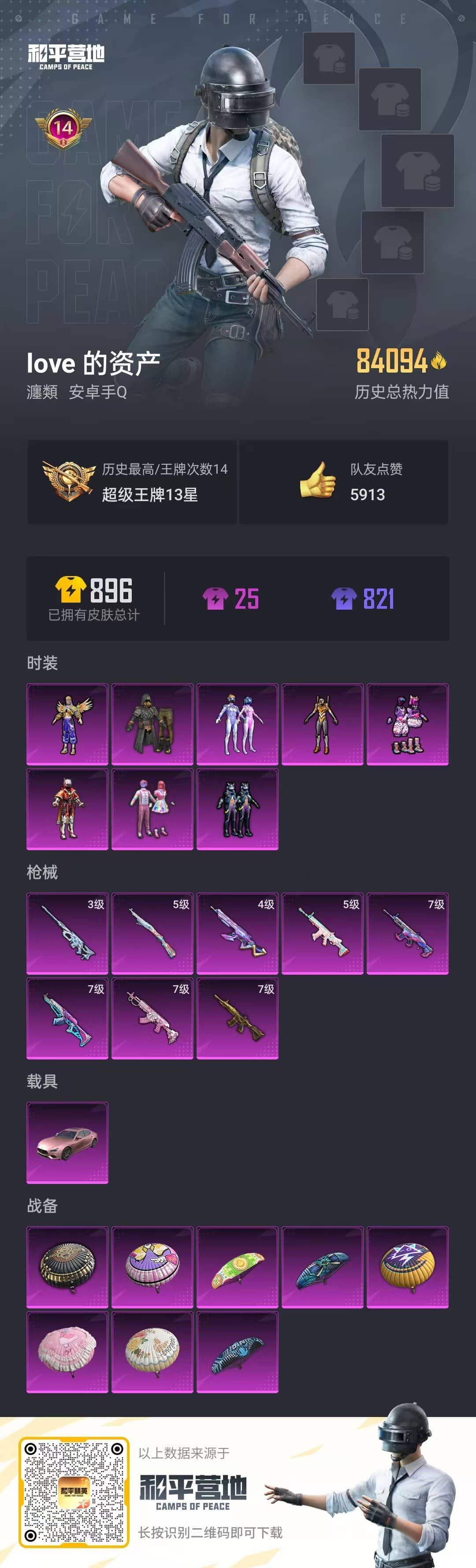 HPQM3146165和平精英账号详情图5