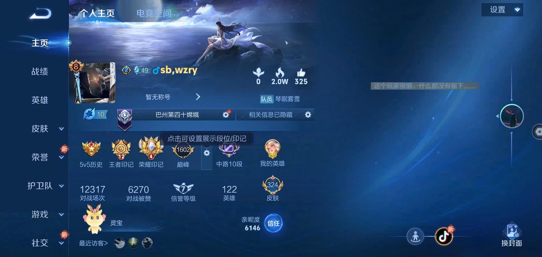 WZQM3167767王者荣耀账号详情图2 WZQM3167767王者荣耀账号详情图2