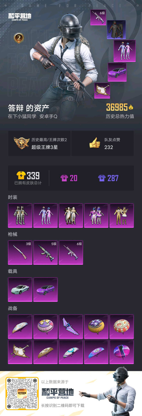 HPKG337457和平精英账号详情图6 HPKG337457和平精英账号详情图6