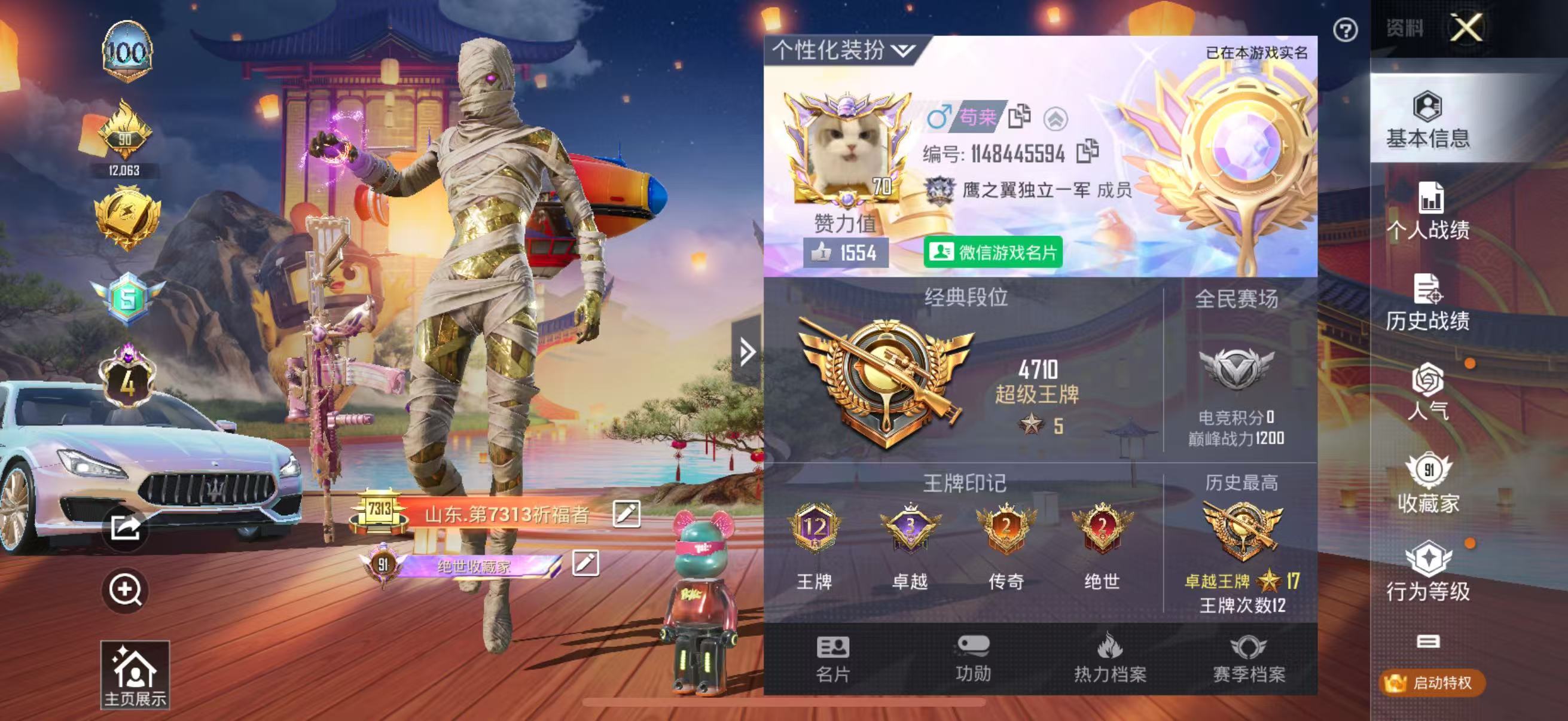HPKG339502和平精英账号详情图4