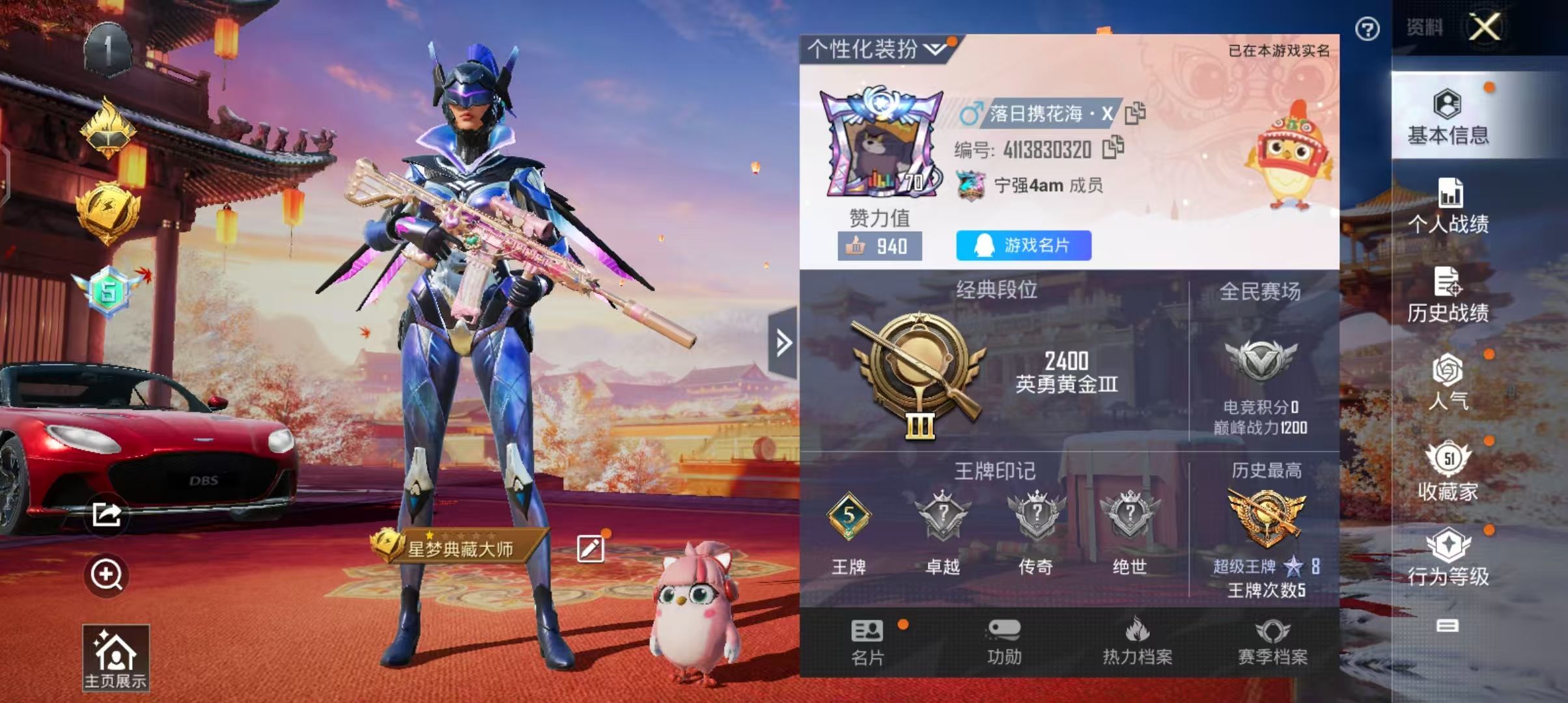 HPKG348978和平精英账号详情图4