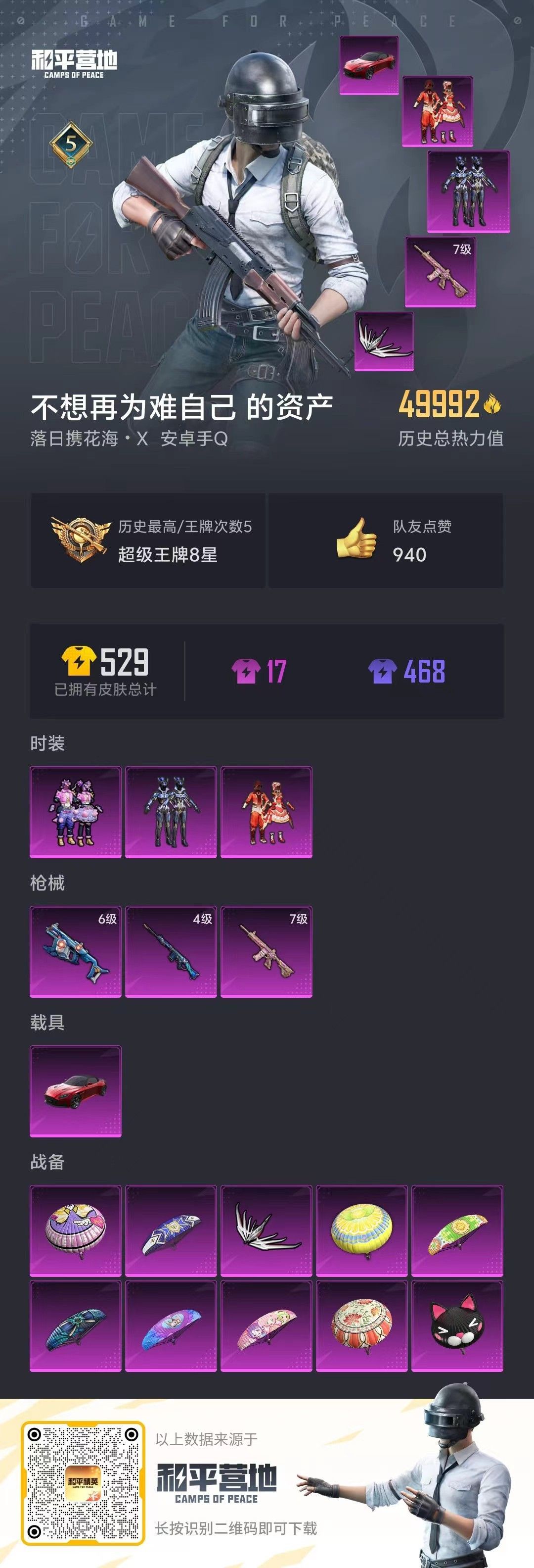 HPKG348978和平精英账号详情图5
