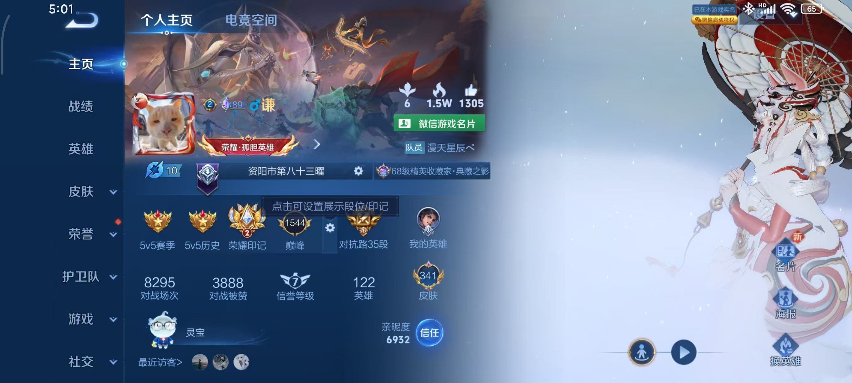 WZKG331337王者荣耀账号详情图3
