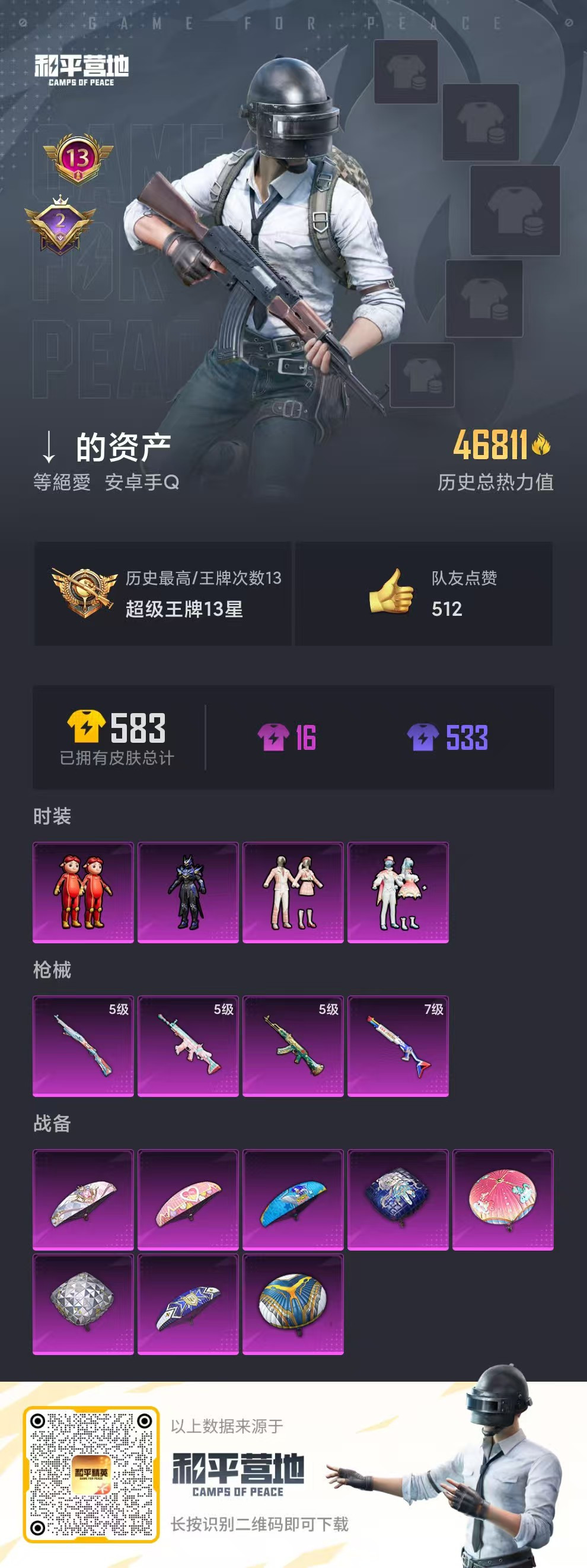 HPKG343709和平精英账号详情图6