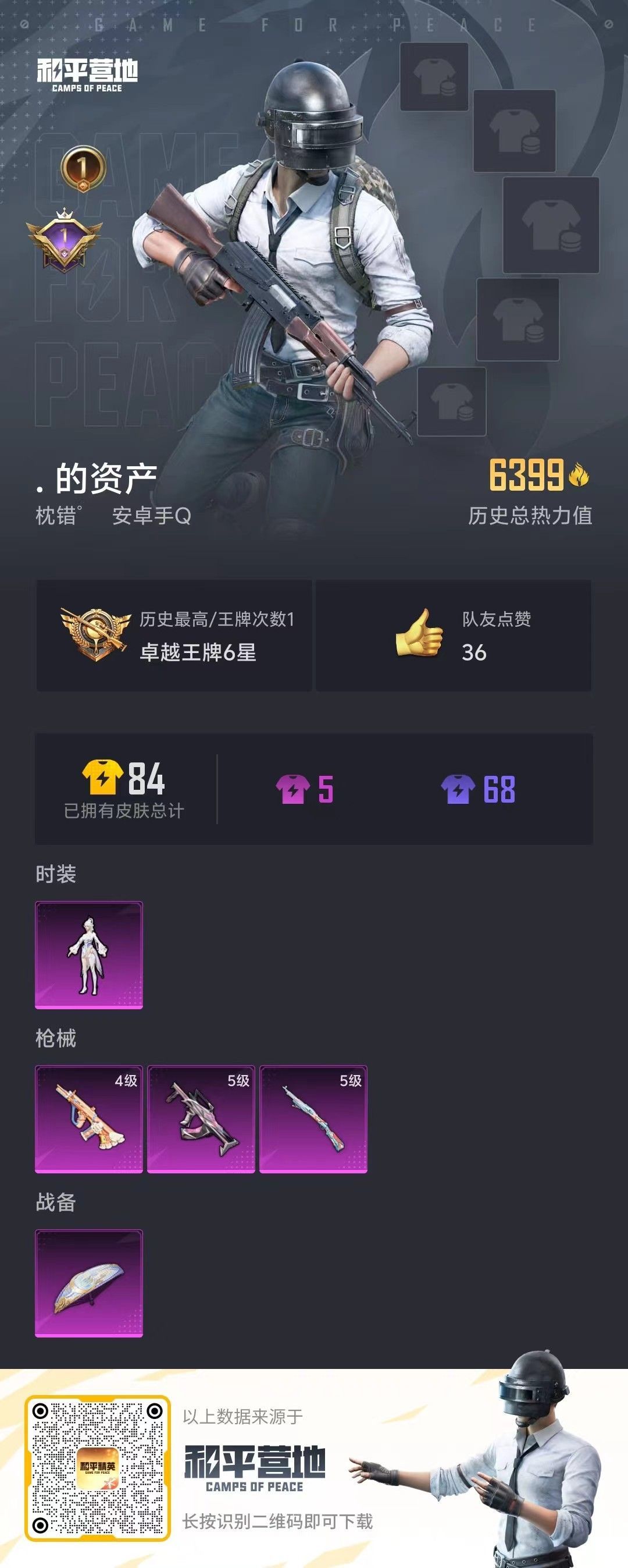 HPKG345902和平精英账号详情图5